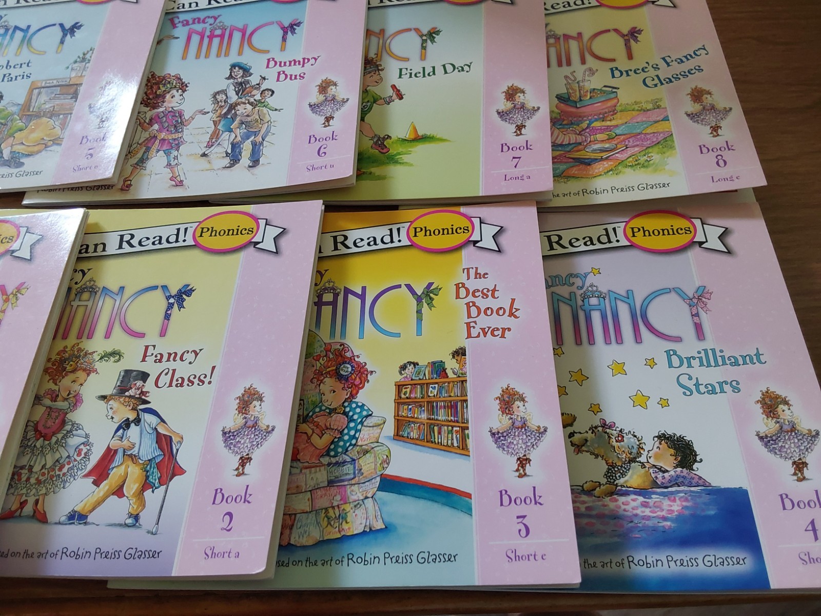 Fancy Nancy I Can Read Phonics Kids Books Lot 12 Carry Case Sight Words Vowels