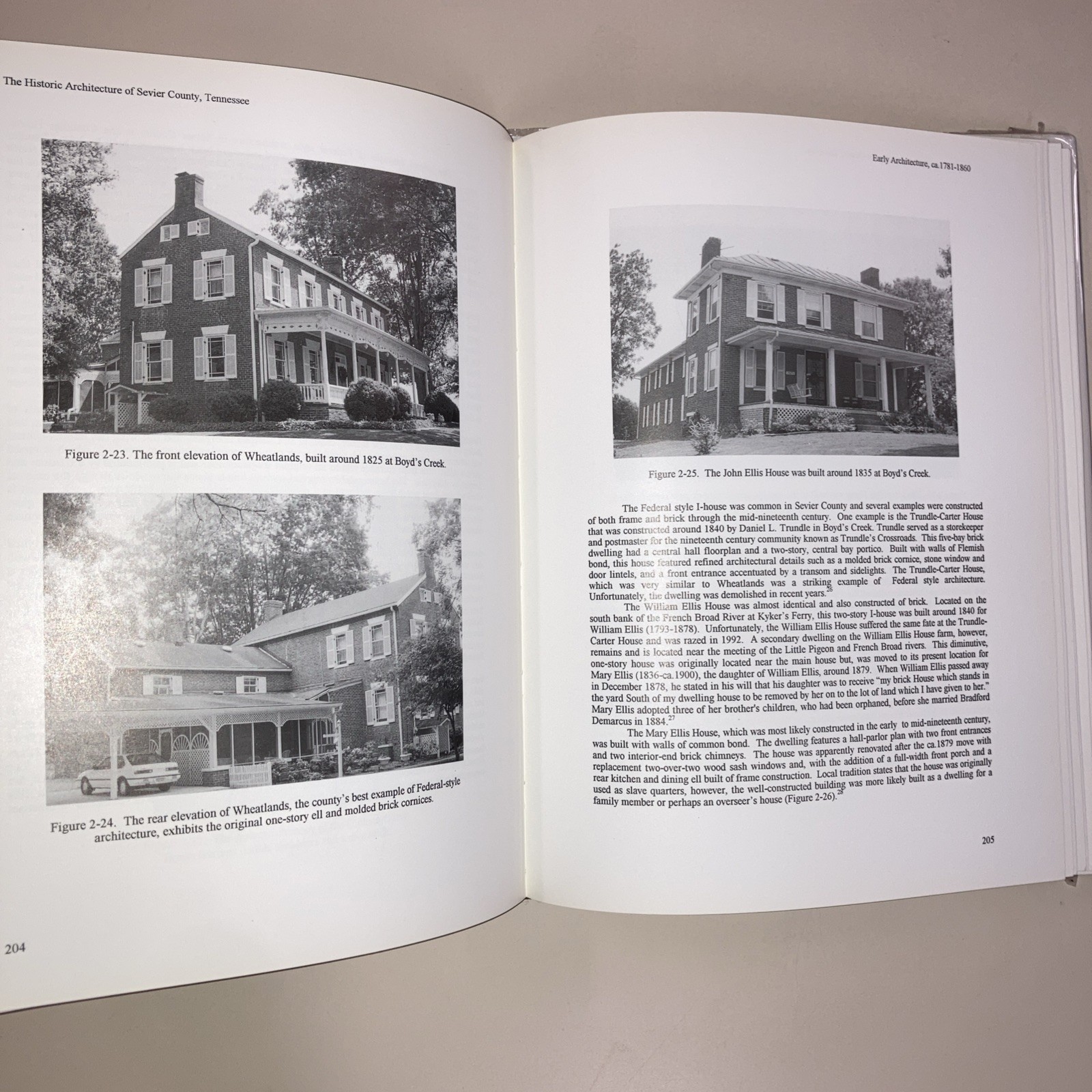 Historic Architecture of Sevier County Tennessee HC DJ Robbie Jones 1997 Ex lib