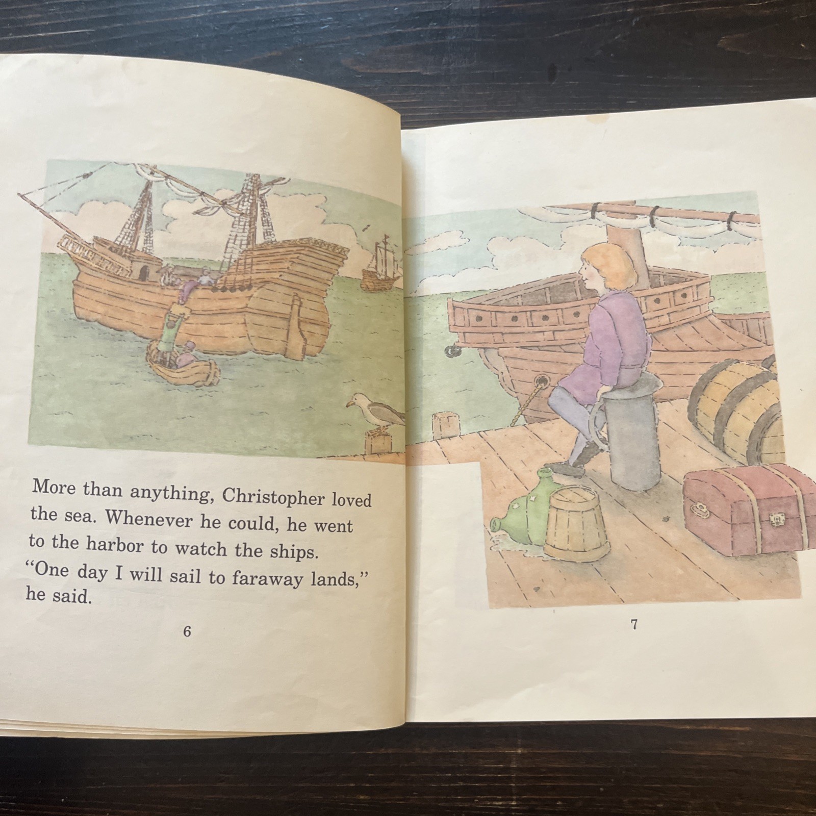 Lot Of 3 Vintage Christopher Columbus Picture Books Biography, Class Library