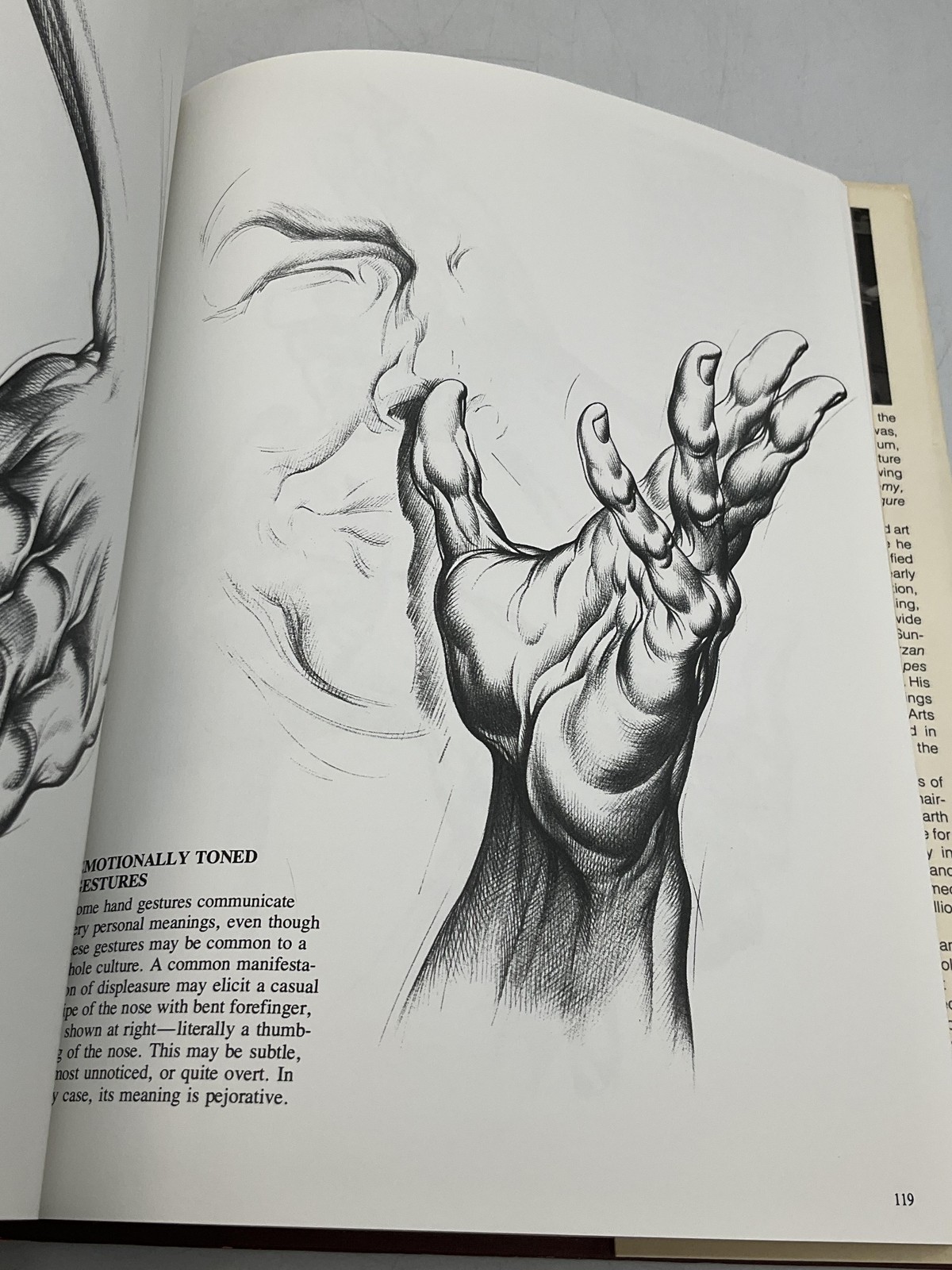 Vintage Drawing Dynamic Hands Burne Hogarth Hardcover Orange 1st 1977 DJ