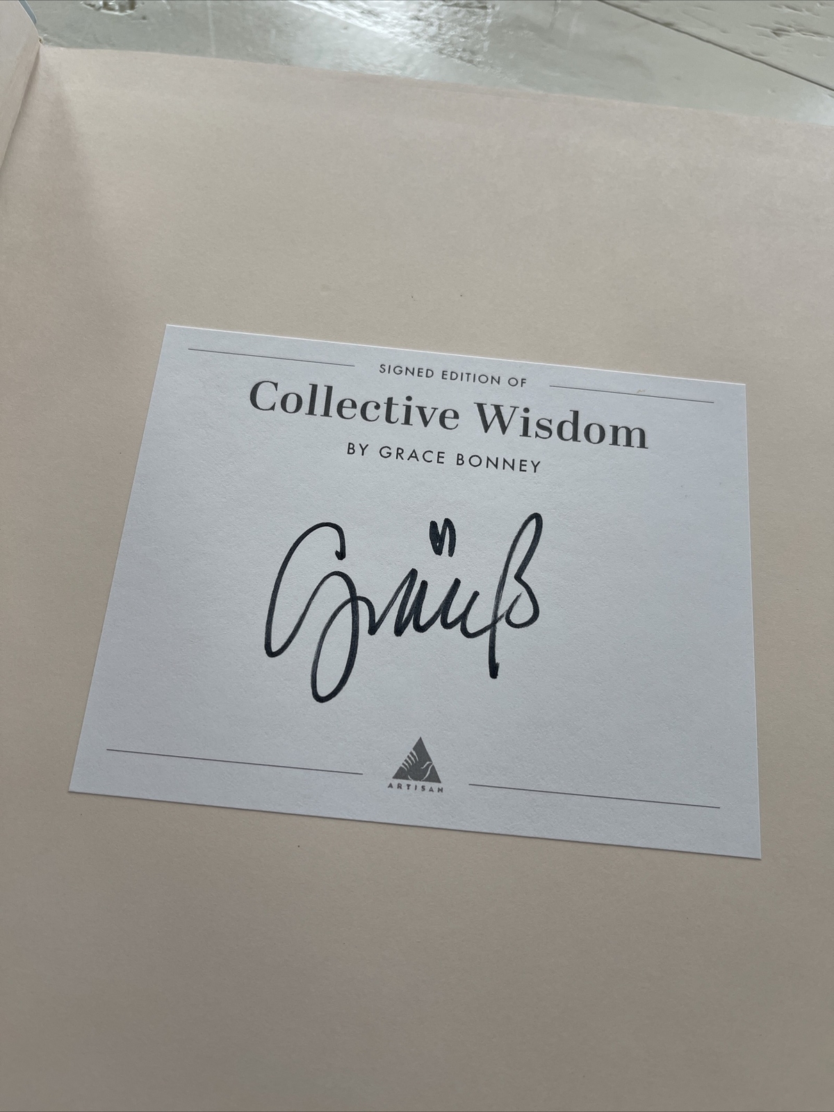 Collective Wisdom Grace Bonney HC Signed Edition Women Over 50 Inspiration