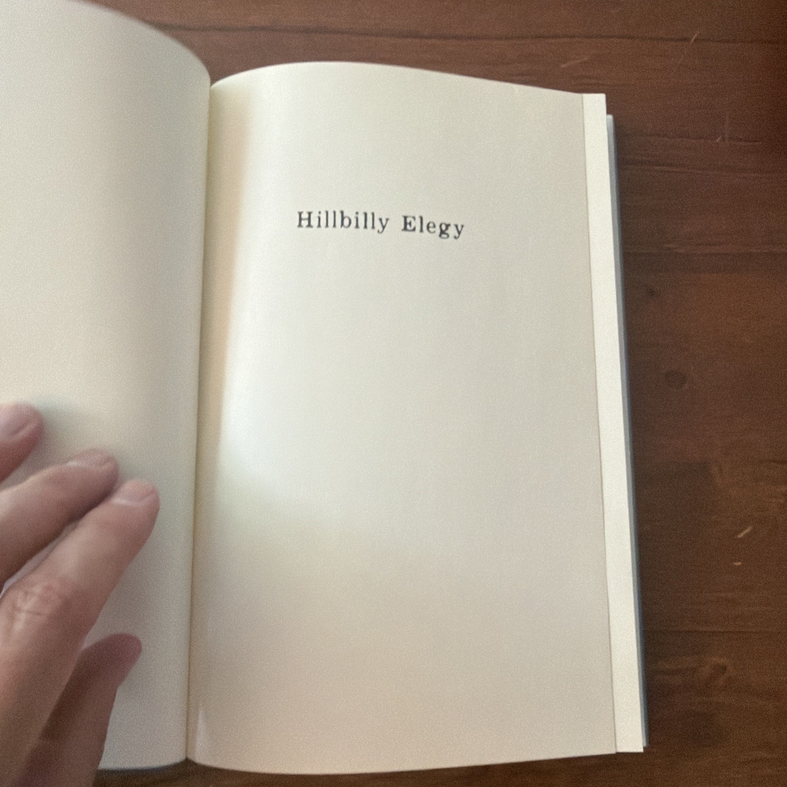Hillbilly Elegy by J.D. Vance 2016 HC 1st Edition/16th Printing