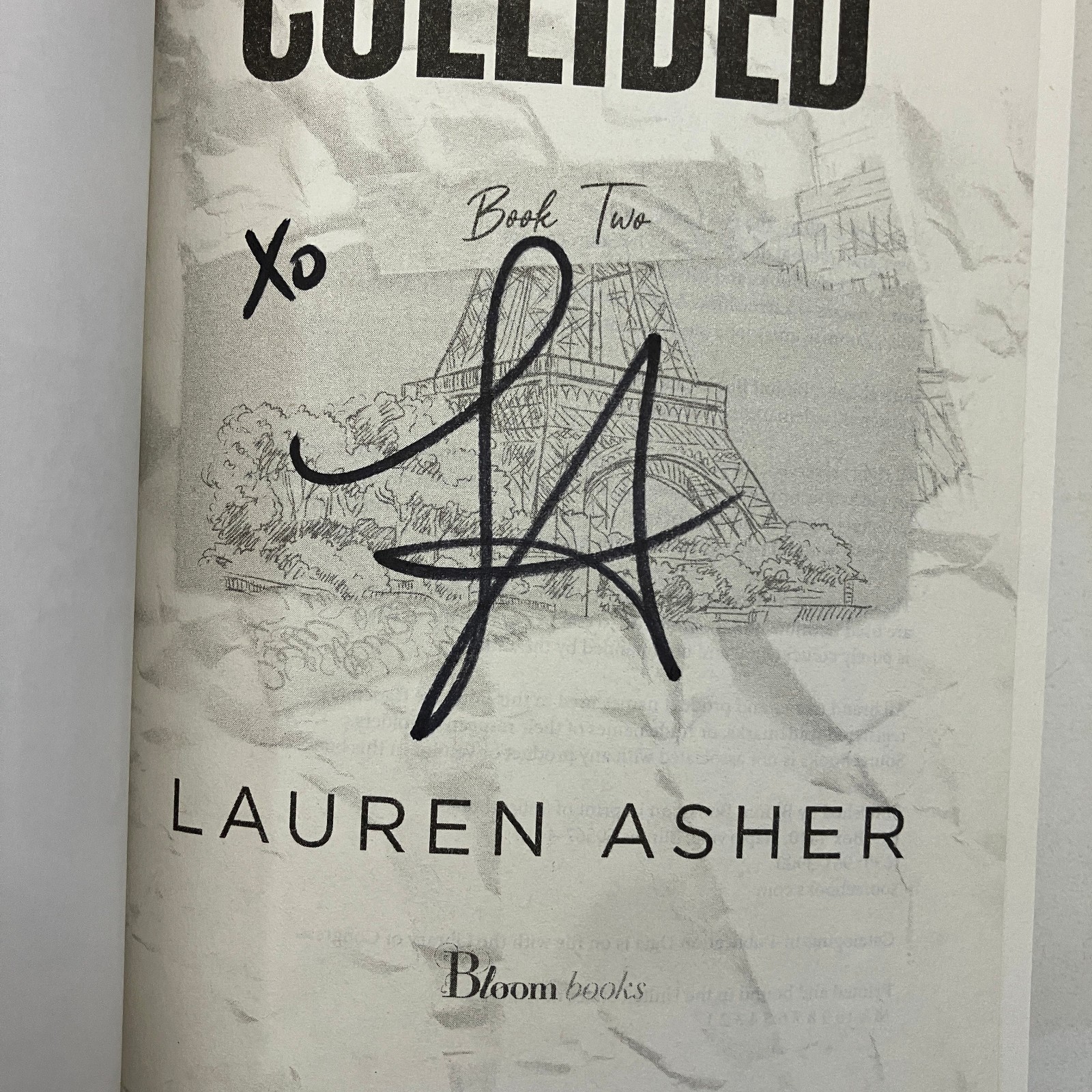 SIGNED Collided Dirty Air Series Book 2 Lauren Asher 2024 TPB New Adult Romance