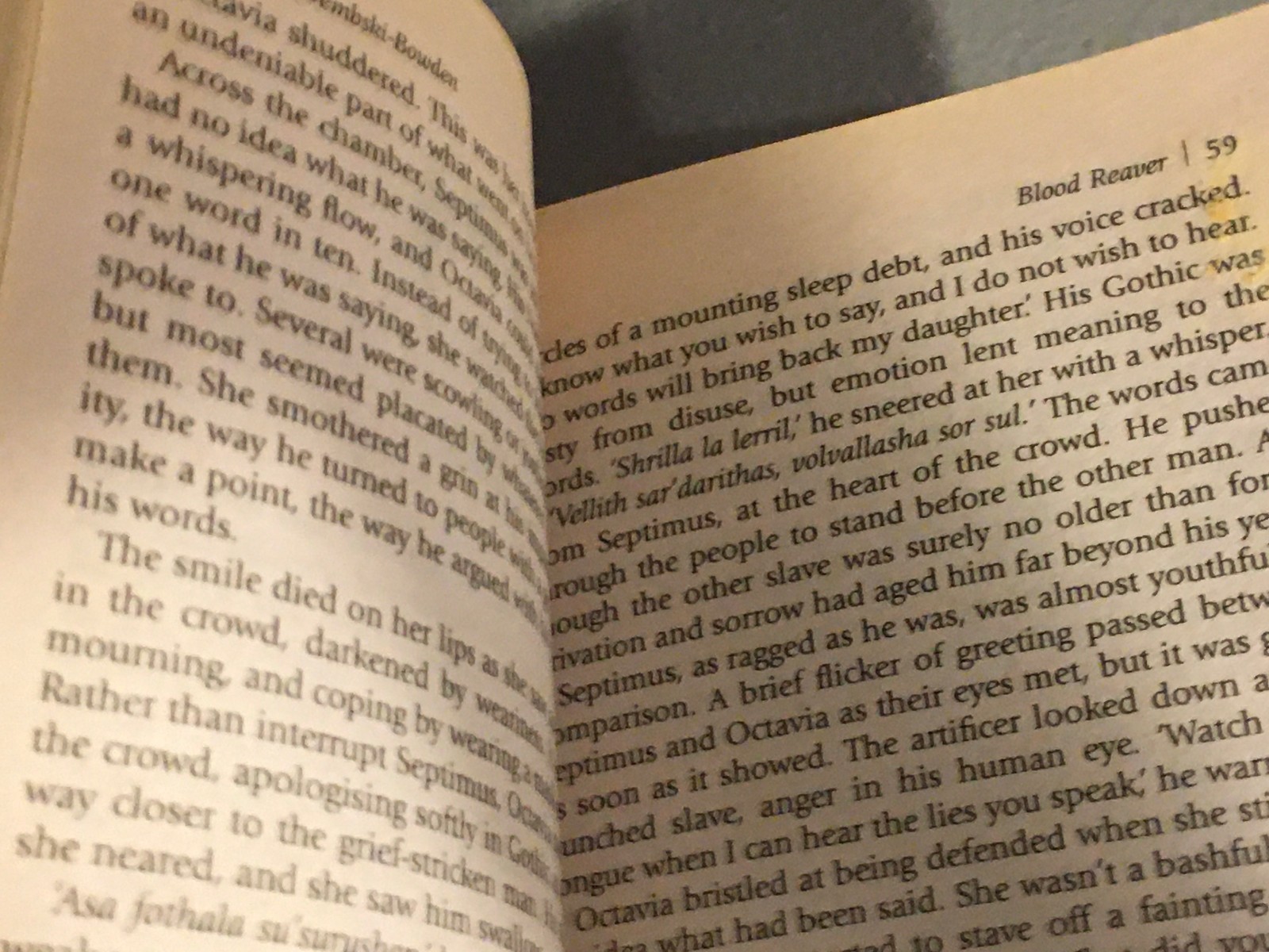 BOOK NOVEL BLOOD REAVER BY AARON DEMBSKI-BOWDEN USED PAPERBACK
