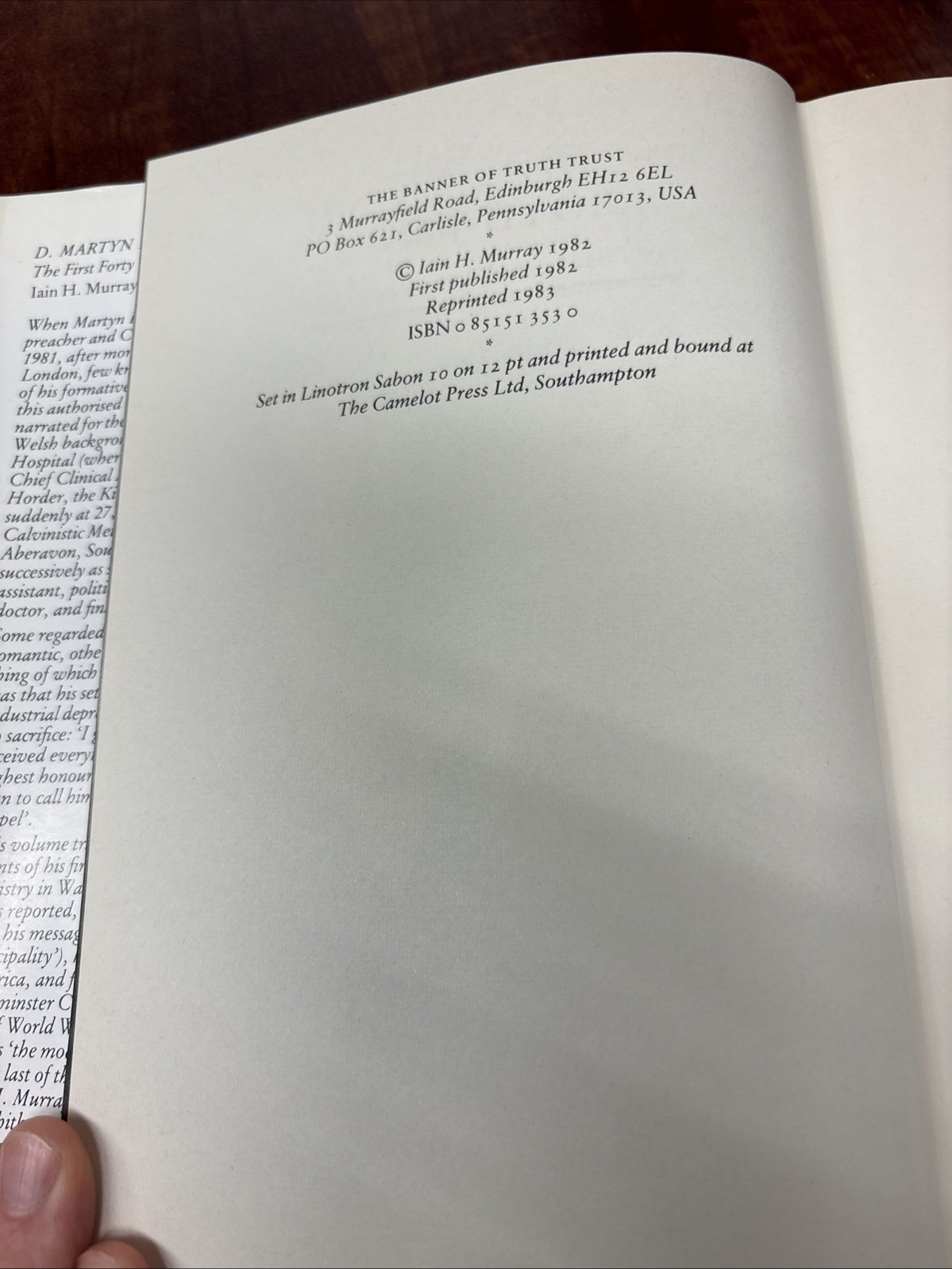 D Martyn Lloyd-Jones Complete Biography Vol 1 & 2 Iain Murray Banner of Truth