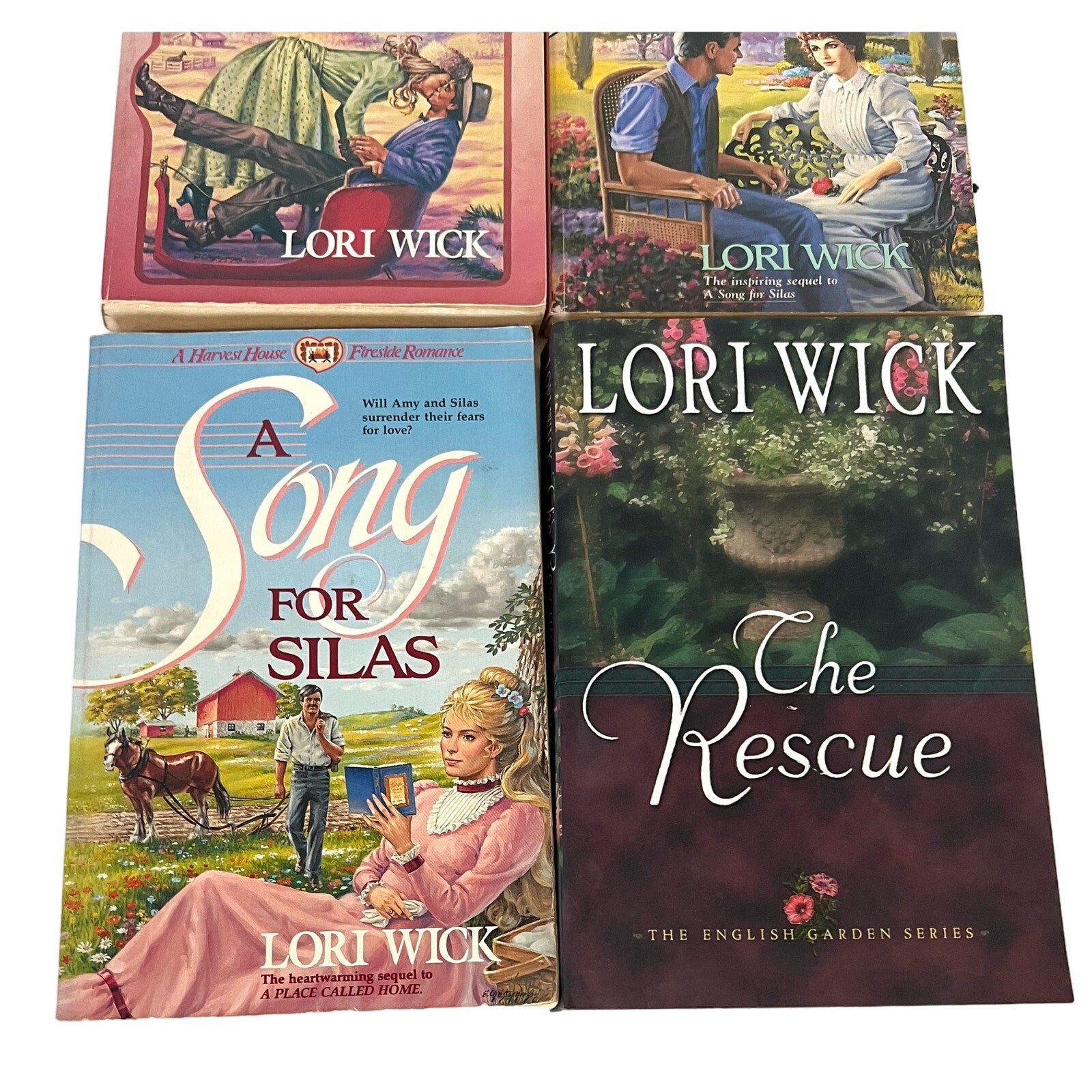 Lori Wick Books Lot of 4 Vintage Paperback Mixed Set Bundle
