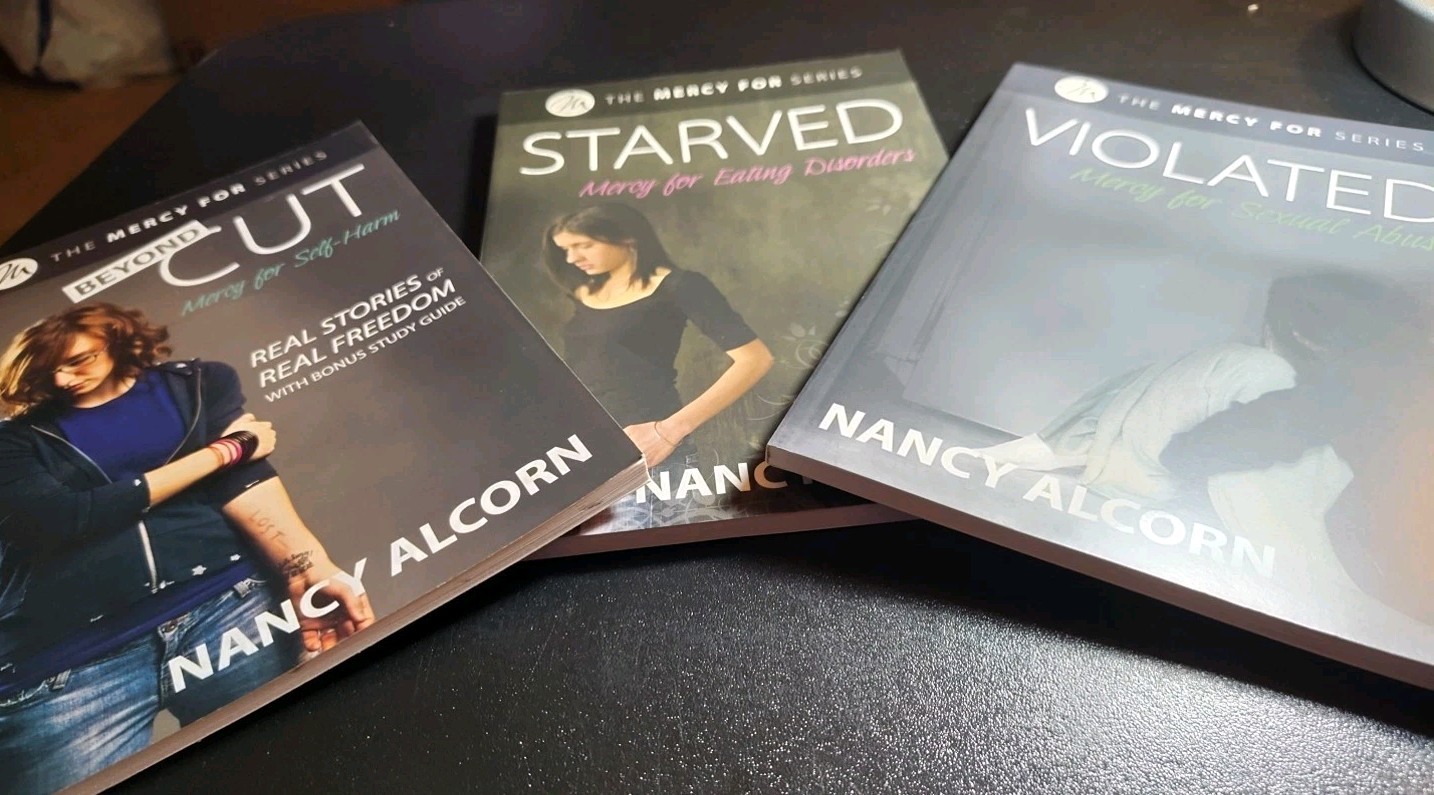 Mercy For Series- Lot of 3 Books by Nancy Alcorn (Violated, Starved, Beyond Cut)