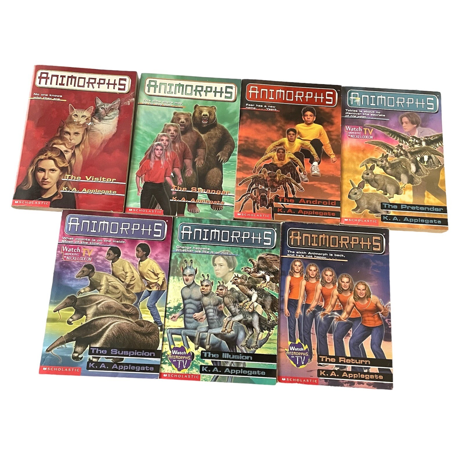 Animorphs Andalite Chronicles Vintage Applegate Kid’s Scholastic 7 Paperbacks