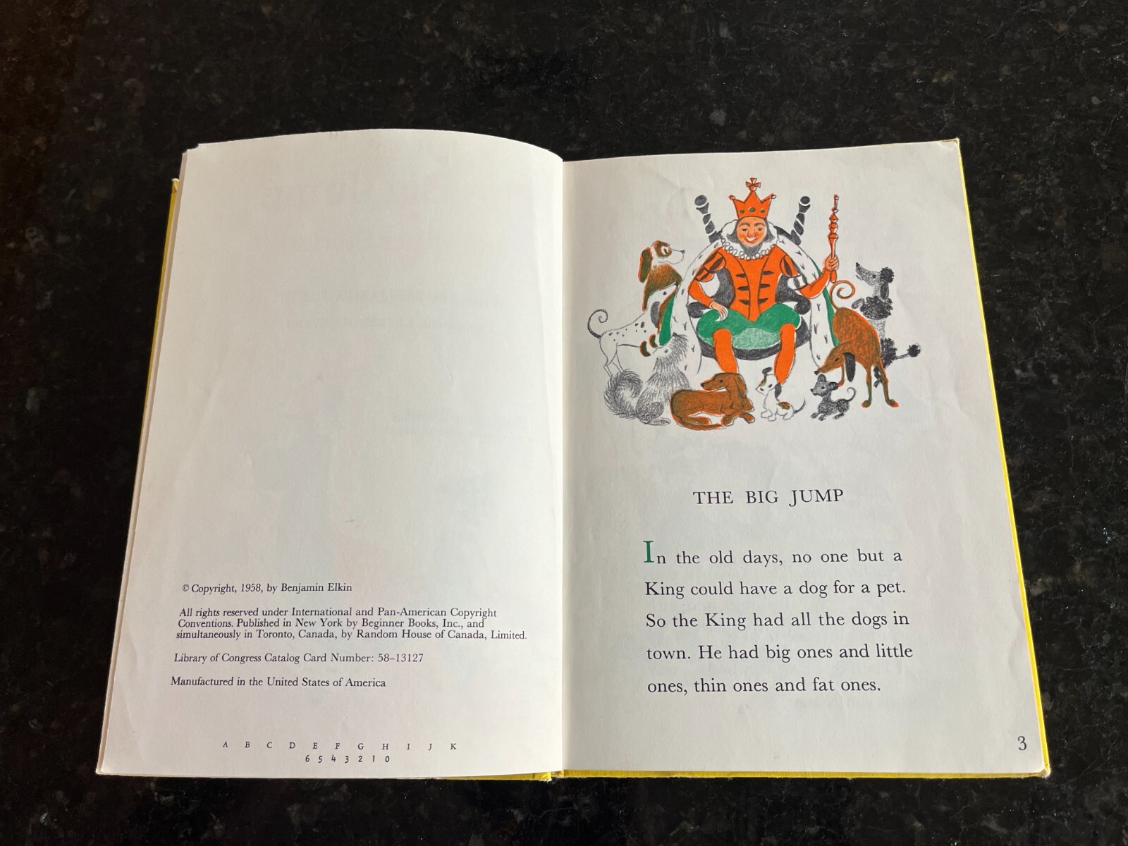 The Big Jump by Benjamin Elkin VINTAGE Seuss beginner hardcover book 6.75″x9.25″