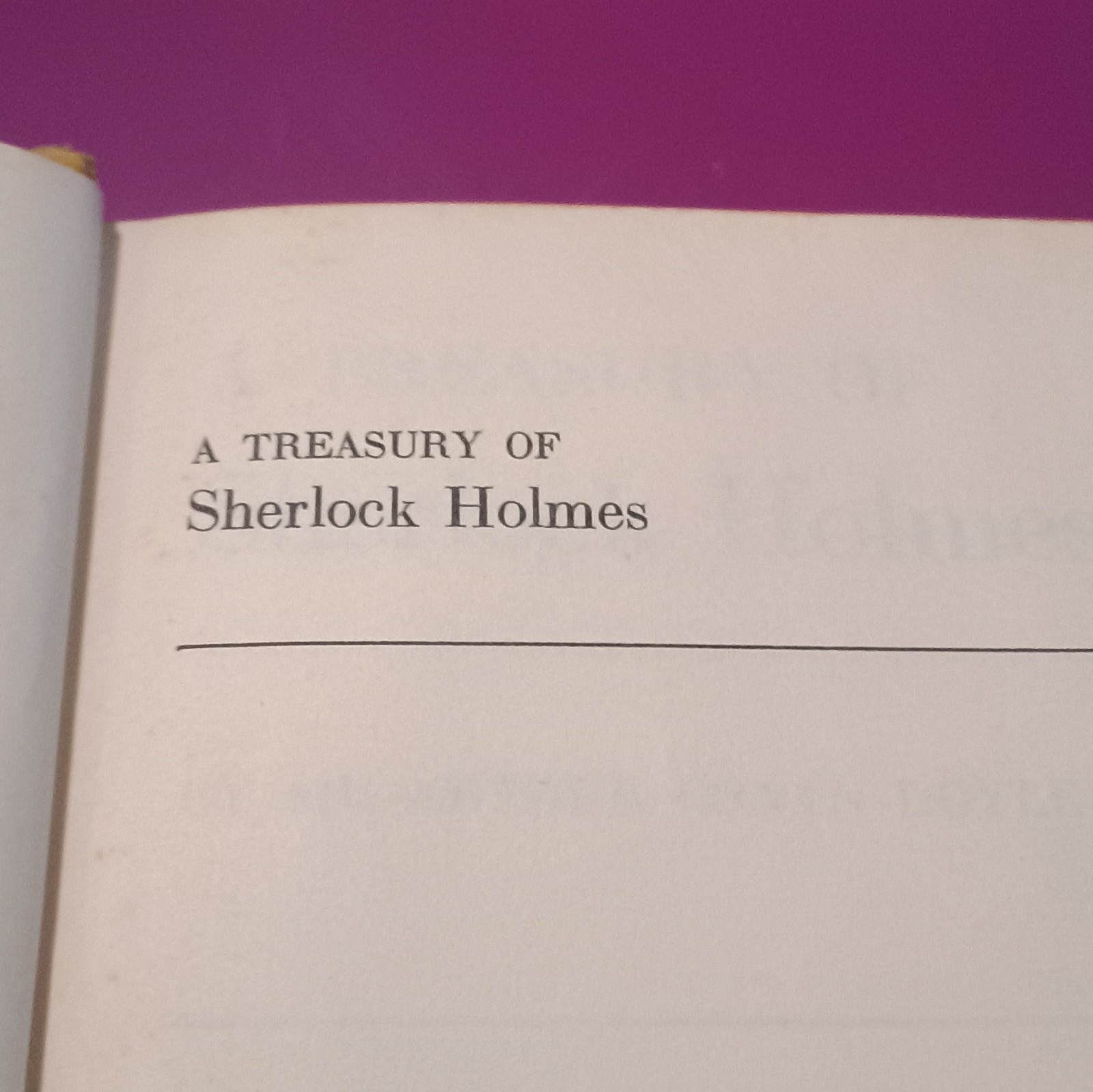 Sir Arthur Conan Doyle A Treasury of Sherlock Holmes HC English Mystery Fiction