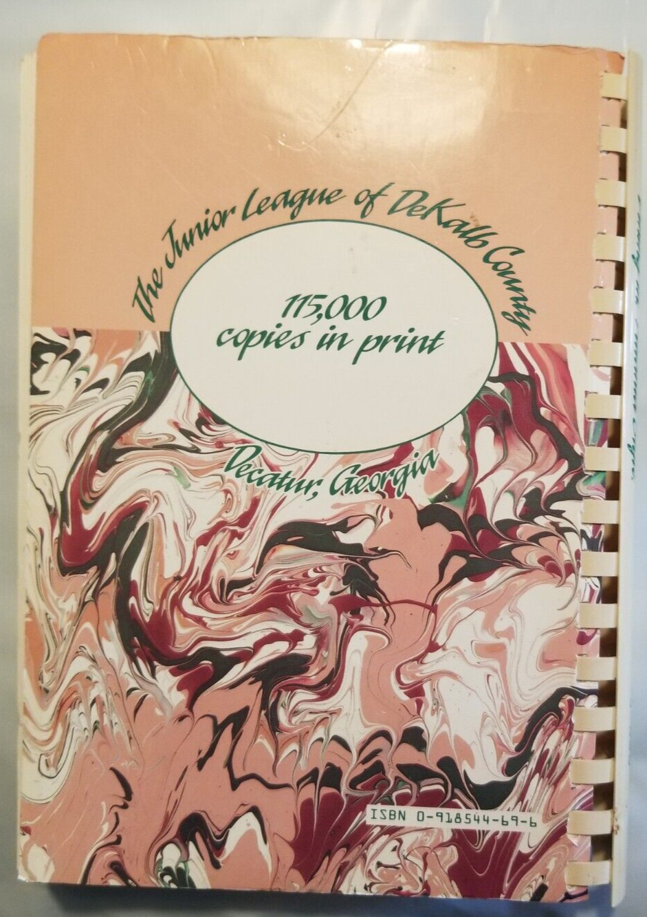 Vintage Cookbook Puttin’ On The Peachtree 1991 Junior League Recipes 346 Pages
