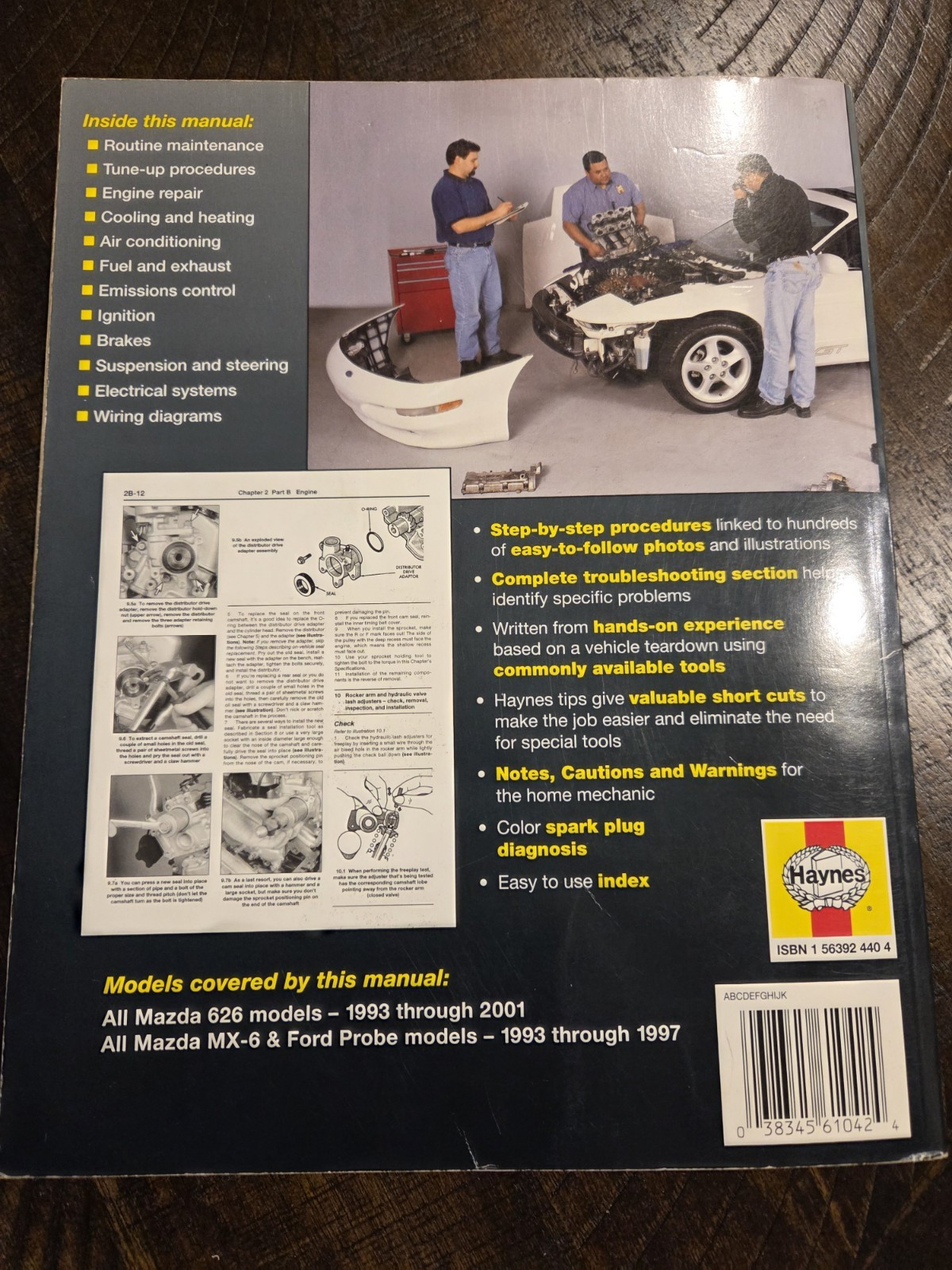 Mazda 626 & MX-6, and Ford Probe (1993-2001) Automotive Repair Manual (Haynes…