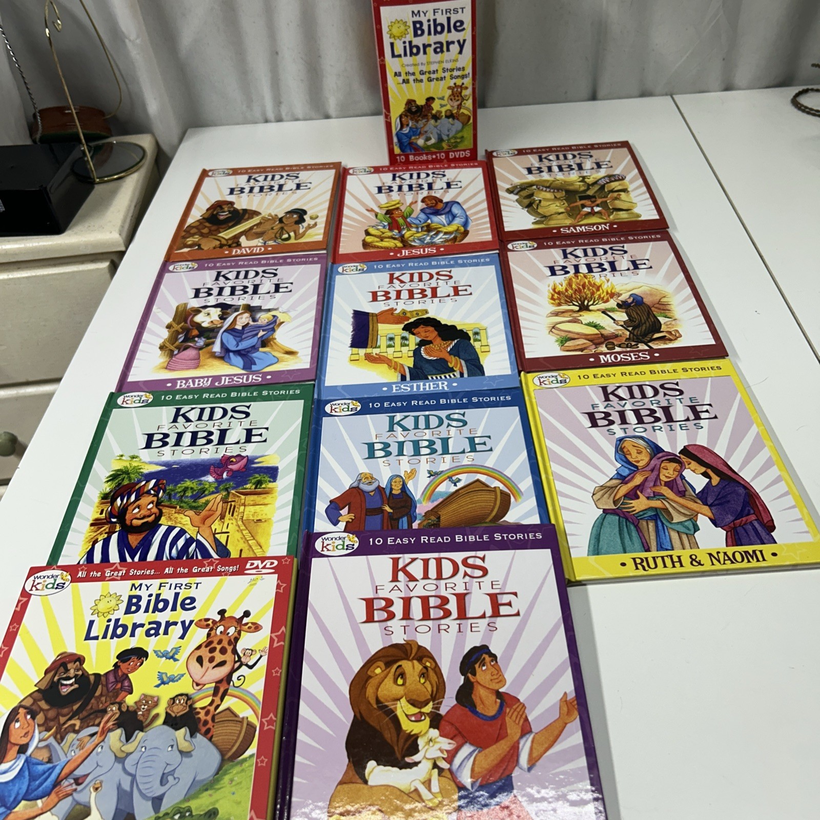 Wonder Kids My First Bible Library 10 Books 9 DVD Box Set