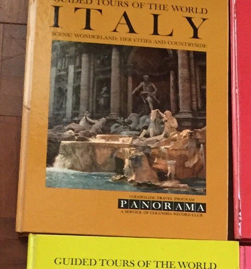 1960 Color slide Tour Of The World Book Introduces By Actors Tour Of Italy