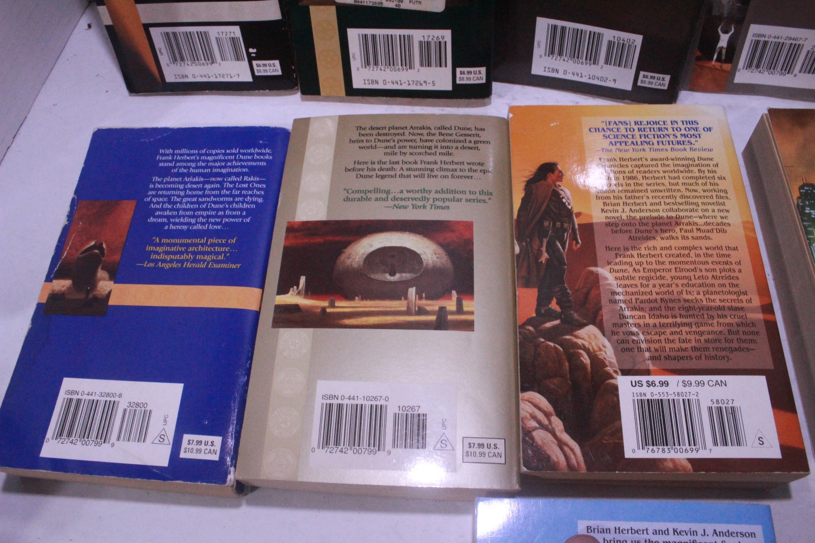 Dune Original Books 1-9 Frank Herbert Ace Paperback Edition Vtg
