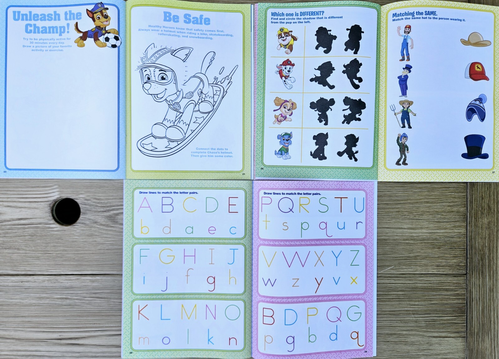Paw Patrol Pre-K Workbook set of 6 Brand New
