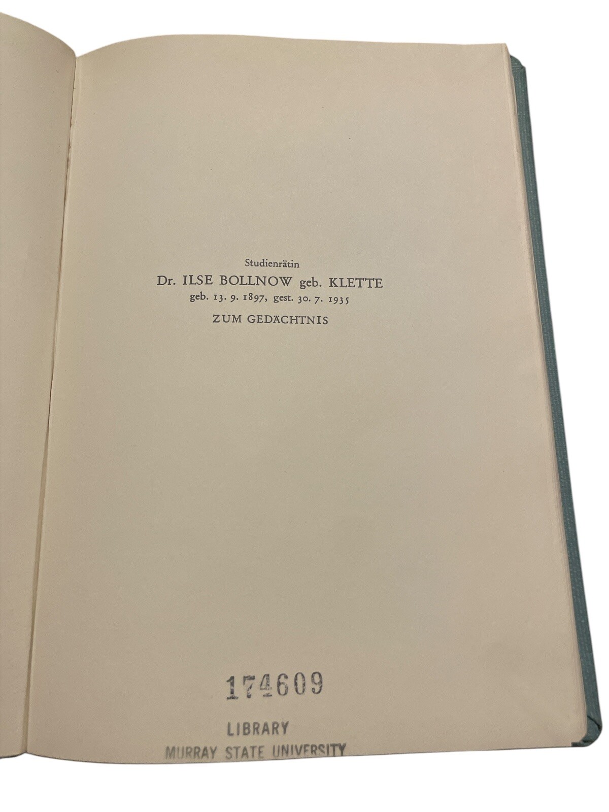 Otto Friedrich Bollnow Die Ehrfurcht 1958 Hardcover Vittorio Klostermann Pub.