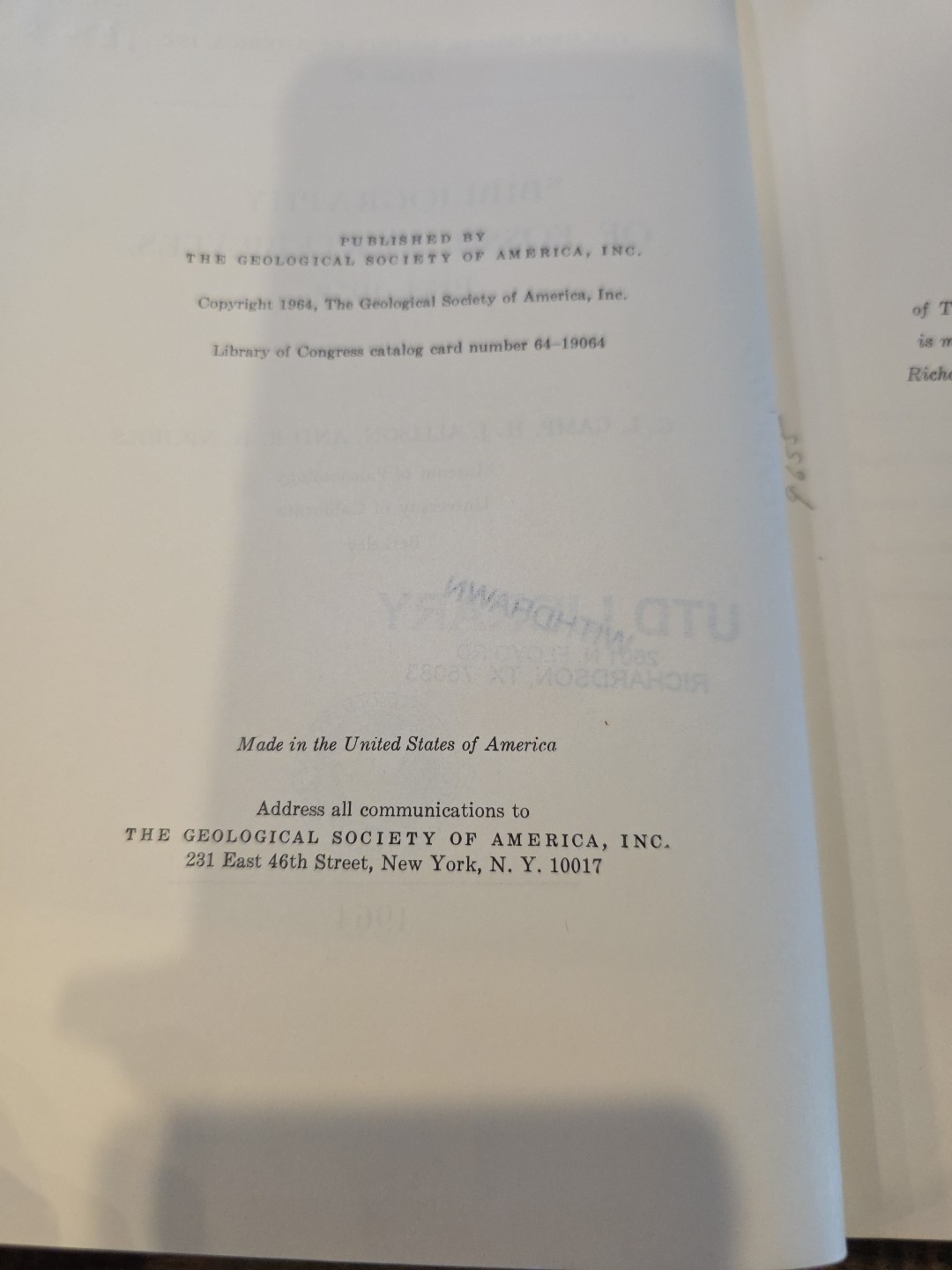 Set: Bibliography of Fossil Vertebrates 1939-1972 Geological Society of America