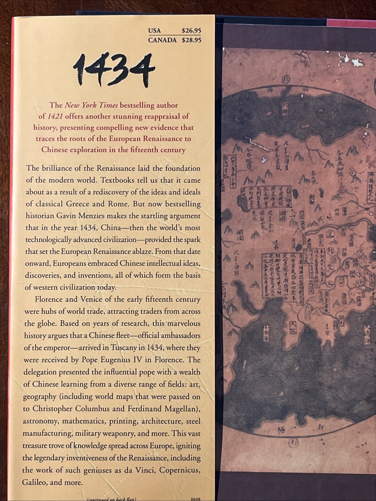 1434 by Gavin Menzies (2008, Hardcover, First Edition/1st Printing, Dust Jacket)