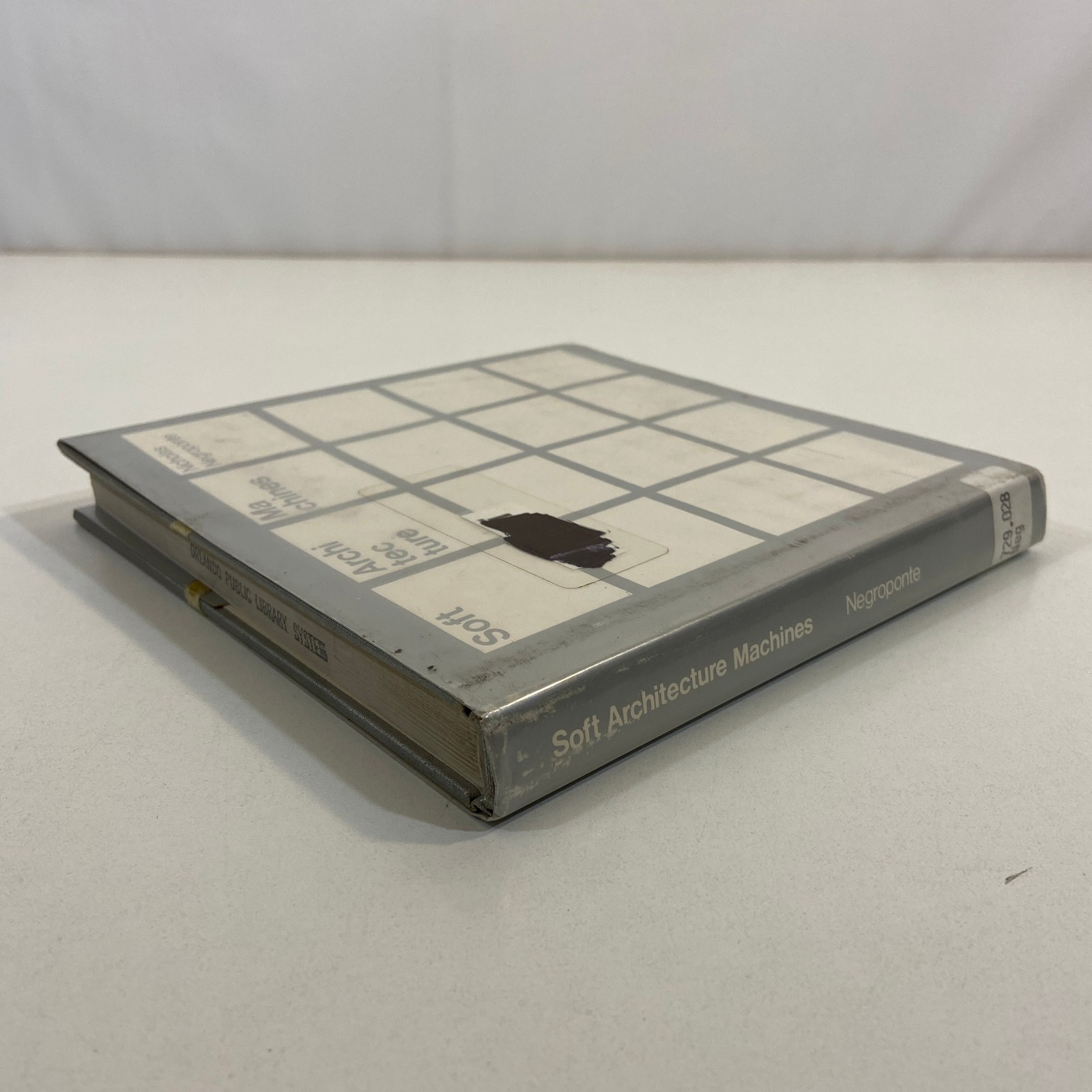 Soft Architecture Machines Nicholas Negroponte Ex Library 1975 VTG HCDJ MIT