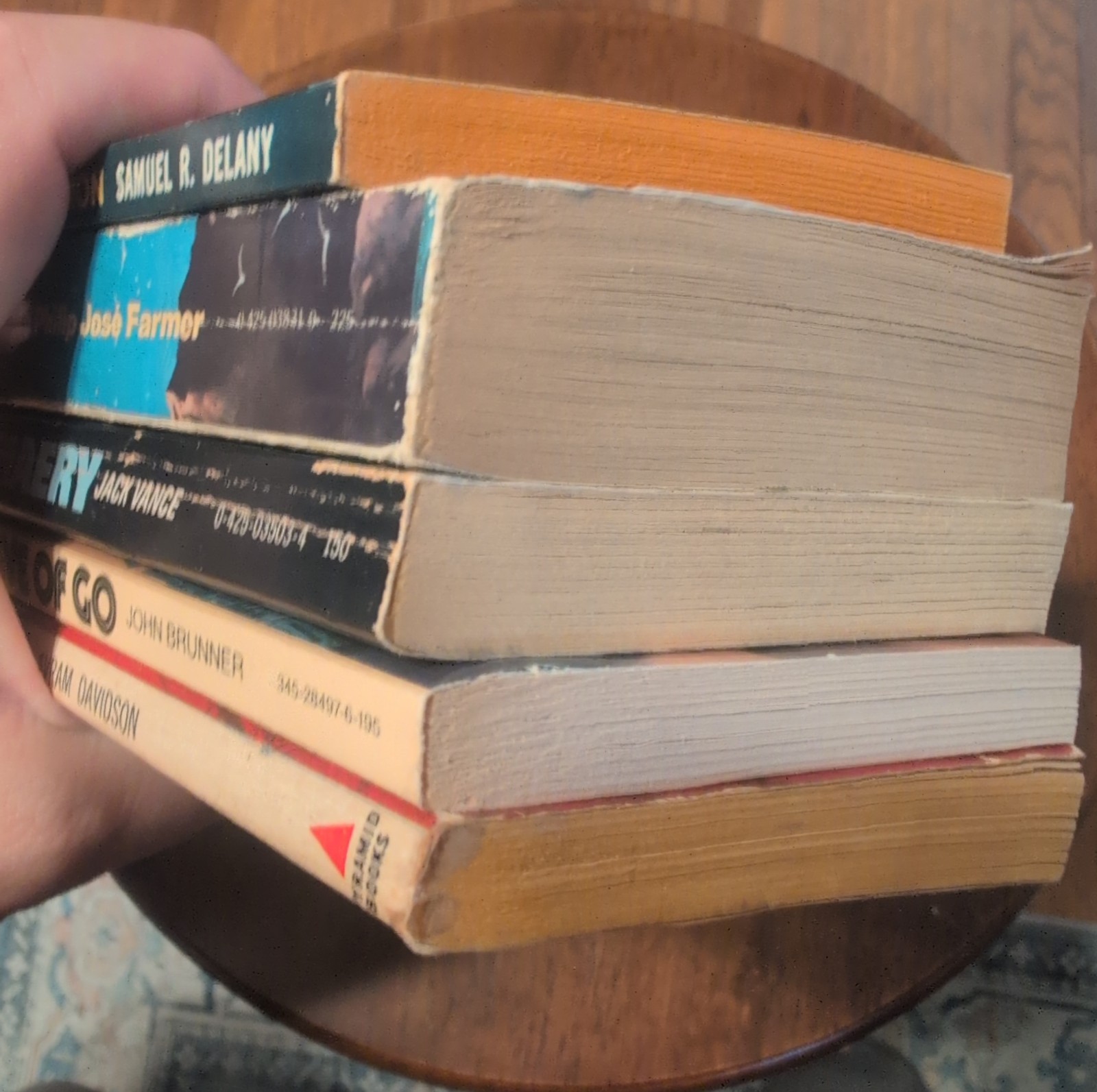 Bargain Book Lot 5 Sci-Fi Paperbacks Vintage Good Condition Jack Vance Delany