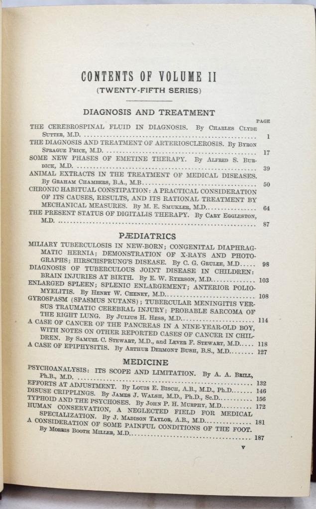 1915 International Clinics Quarterly Clinical Lectures & Articles Volumes 1-4
