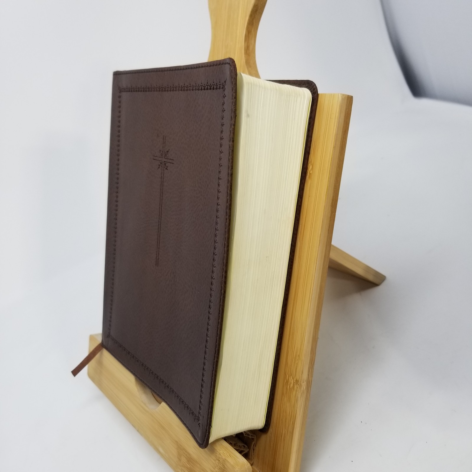 NIV Holy Bible Journal Edition 2015 Zondervan Brown Leatherette Personalized