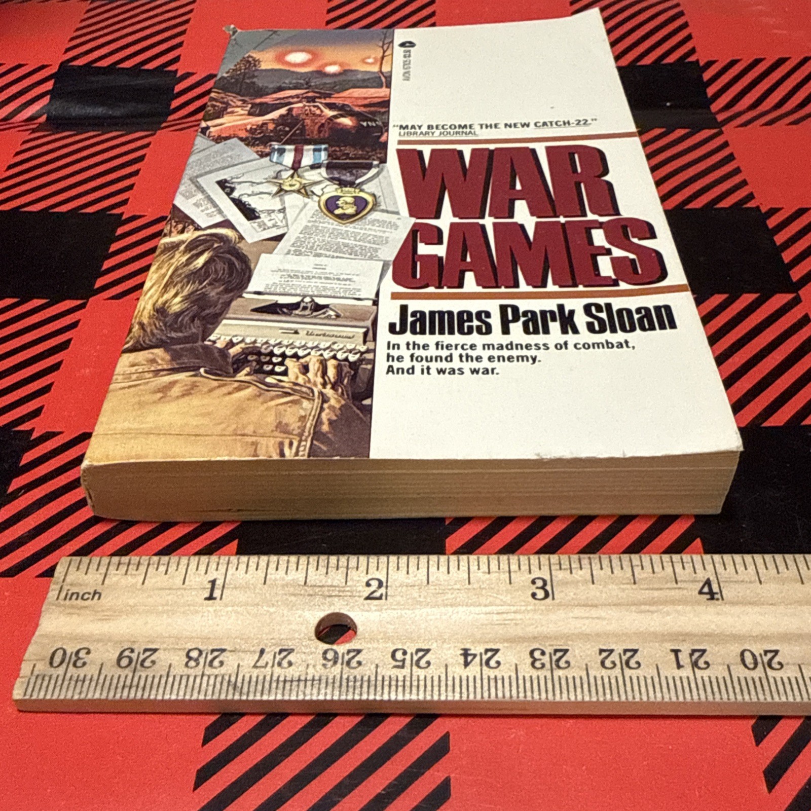 War Games by James Park Sloan ~ 1973 Vintage Paperback Book Action Thriller