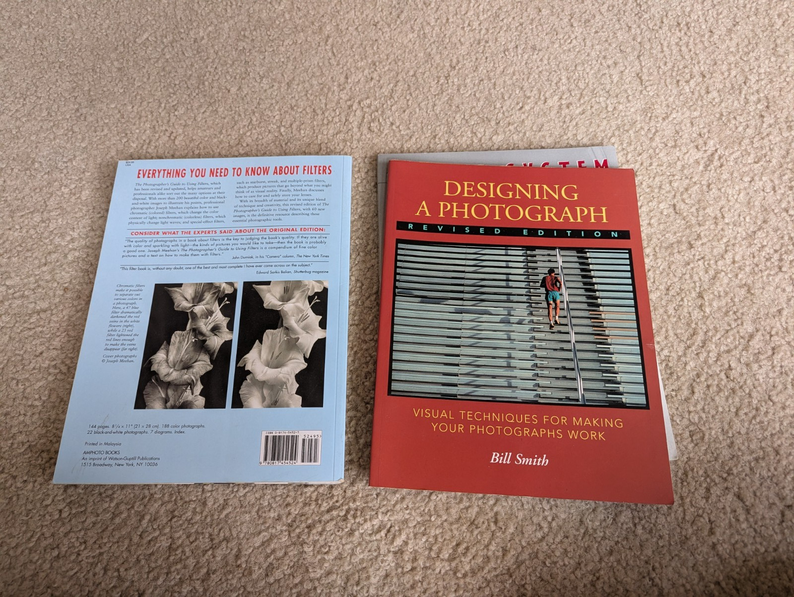 Lot of 4 Photography Books: Filters ~ Exposure ~ Zone System ~ Designing a Photo