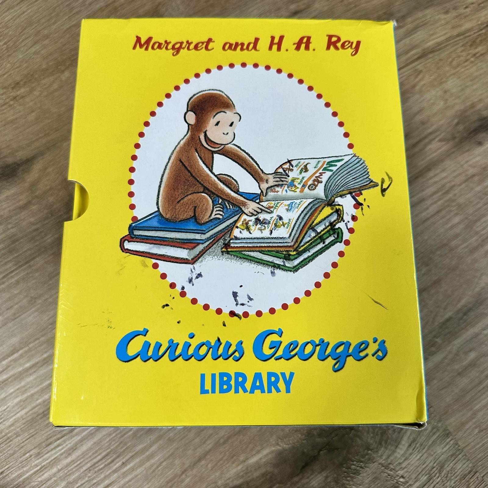 Curious George’s Library Box Set – Hardcover, by Margret Rey; H.A. – Very Good