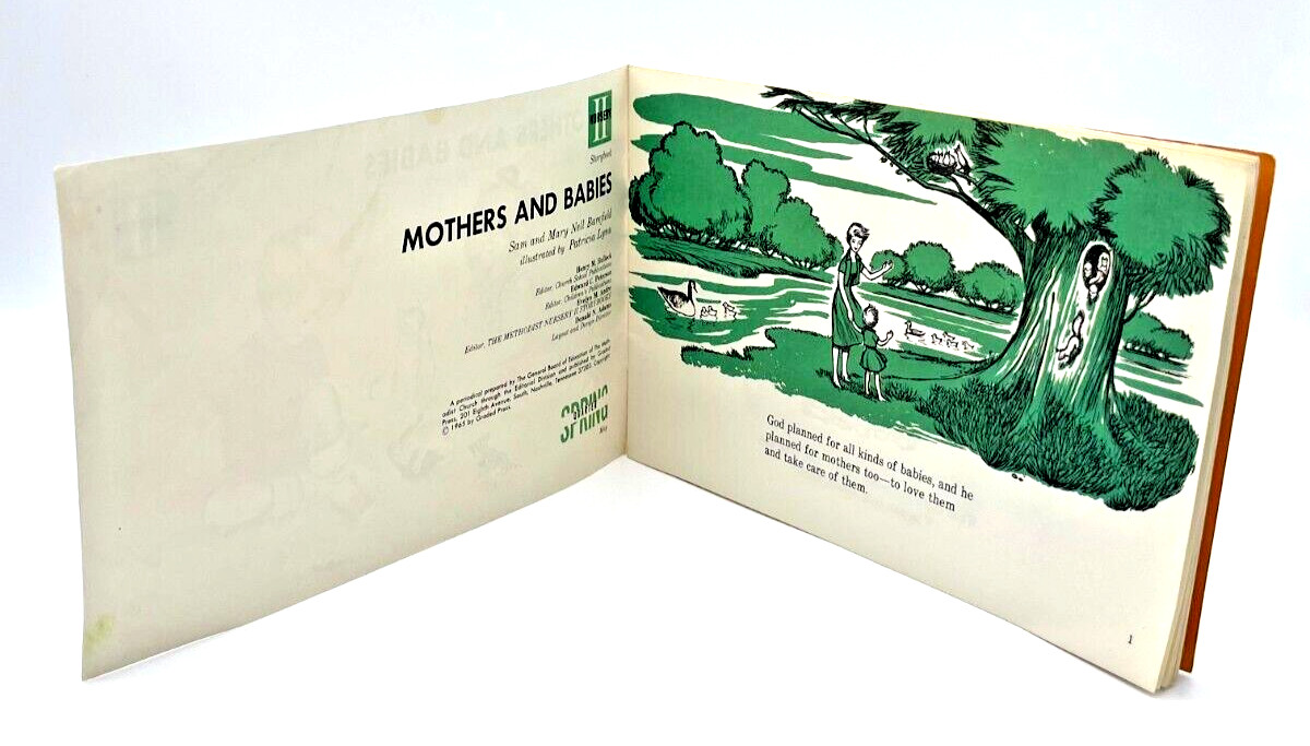 Mothers and Babies Nursery Picture Book Paperback 1965 Graded Press 24 pages-A3