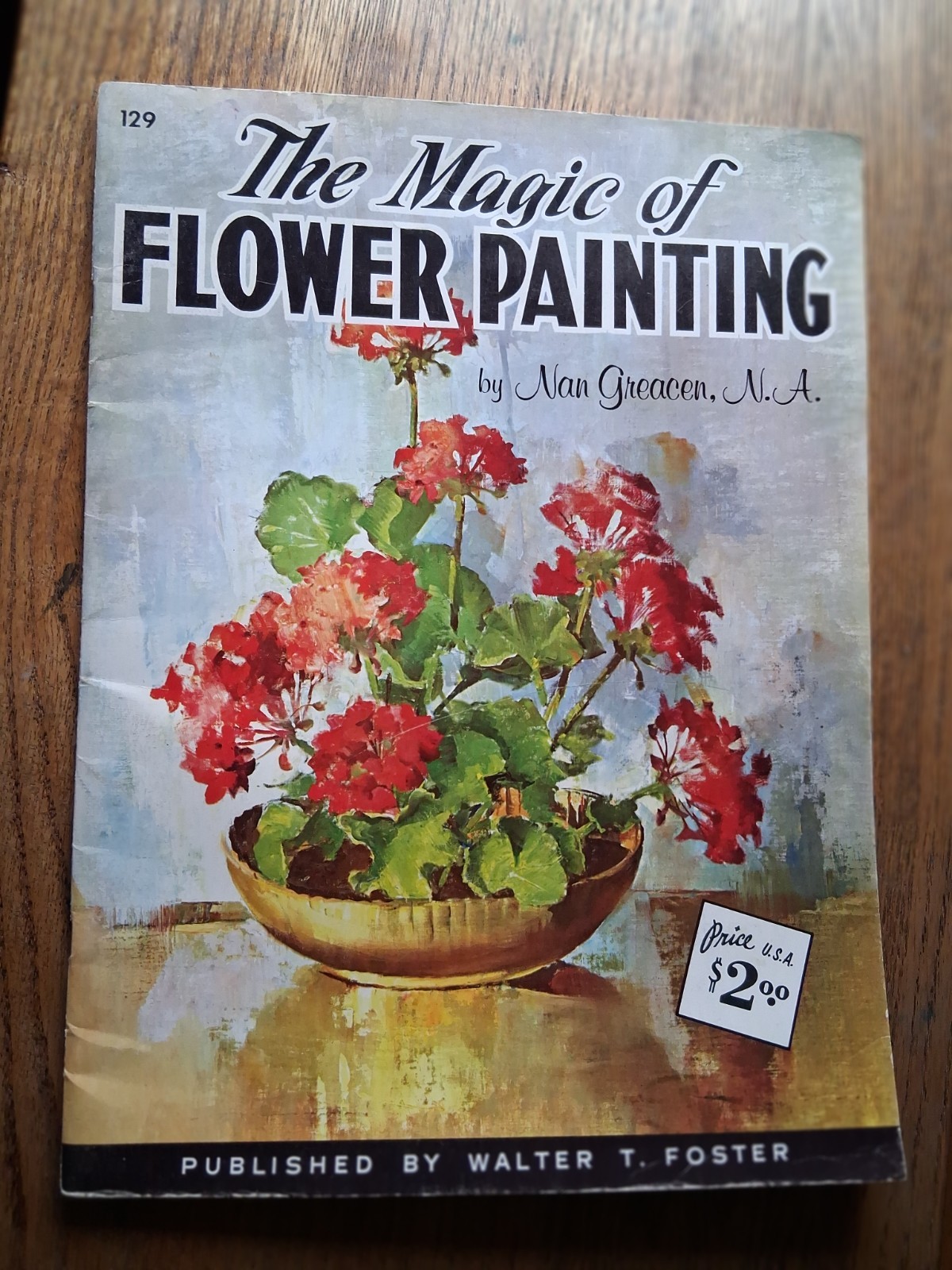Vintage Walter Foster Art Books: How to Draw and Paint Flowers.