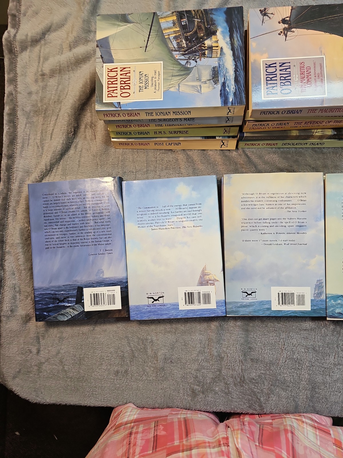 Patrick O’Brian Books lot of 17 Aubrey-Maturin Nautical Sailing British Navy