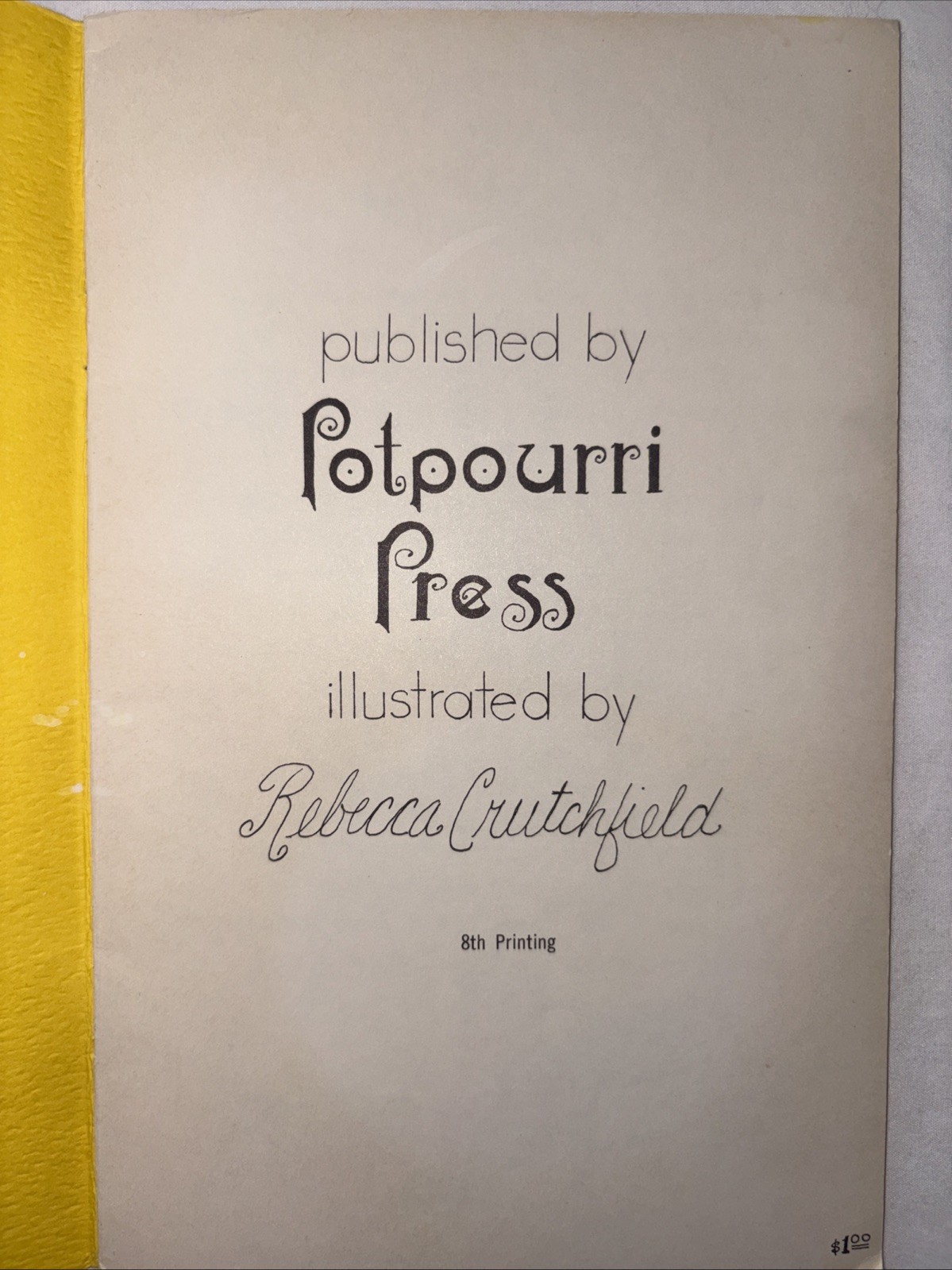 Vtg 1968 FONDUE Cook-In COOKBOOK Recipes PAPERBACK Pamphlet USA Potpourri PRESS