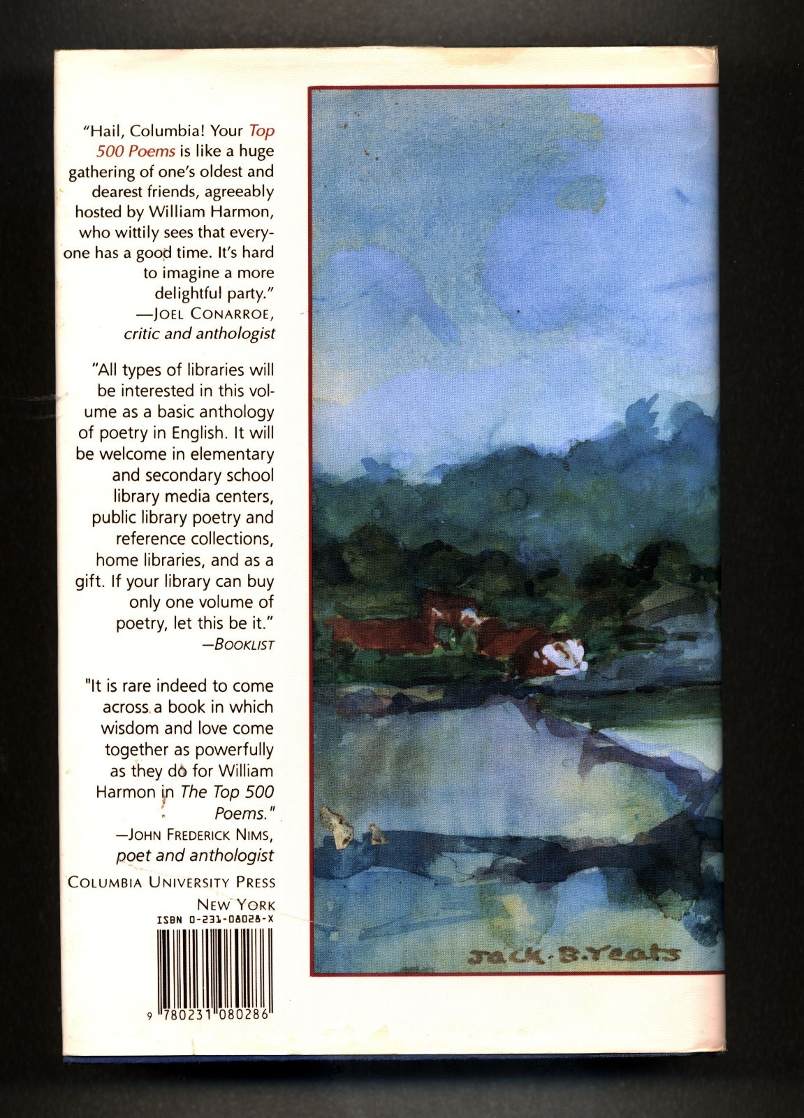 The Top 500 Poems: A Columbia Anthology – Hardcover, Dust Jacket – 1,132 pages