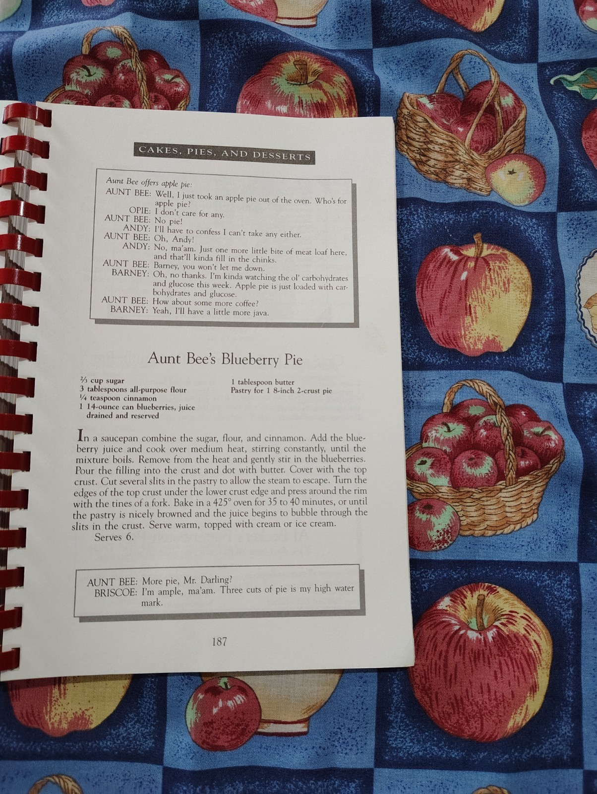 Aunt Bees Mayberry cookbook ken Beck and jim clark