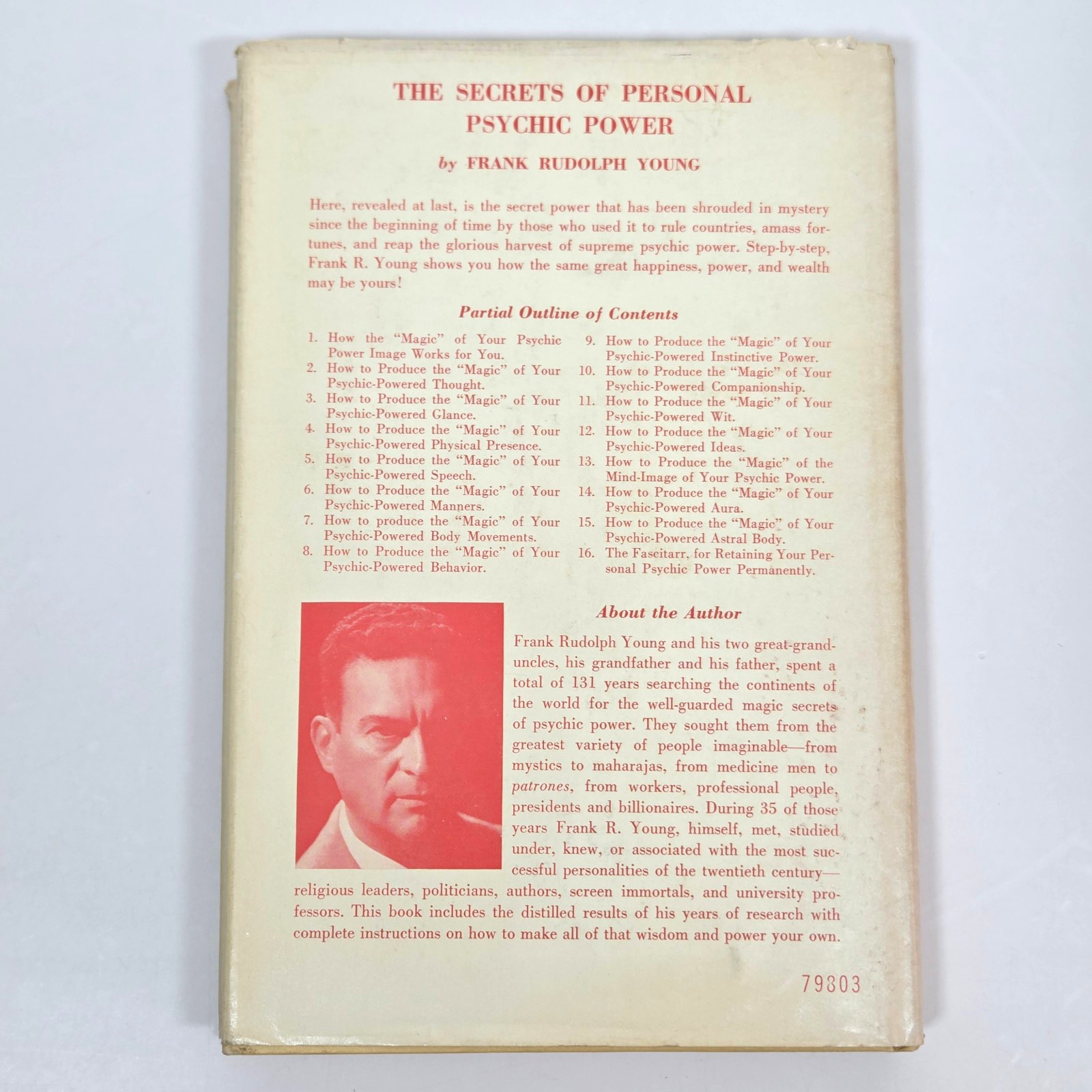 Secrets of Personal Psychic Power Young 1967 First Edition 1st Print HCDJ Parker