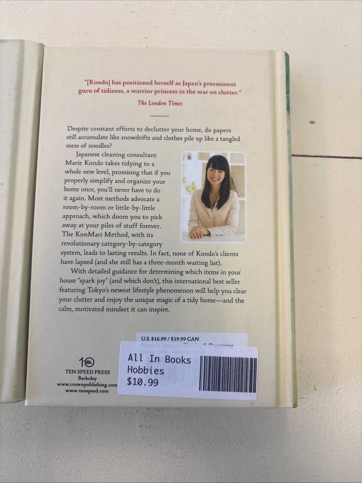 Marie Kondo Spark Joy & Life-Changing Magic Tidying Up Hardcover Ten Speed Press