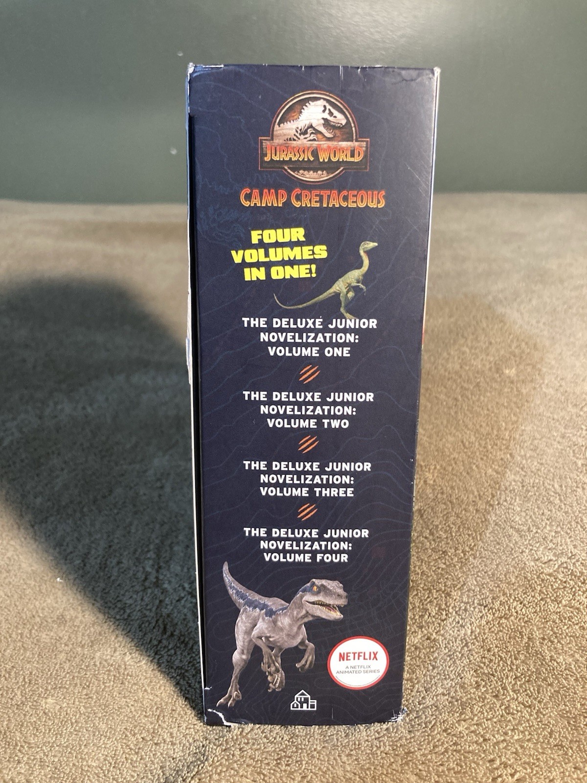 Camp Cretaceous Deluxe Junior Novelization Book Box Set Jurassic World Vol 1-4