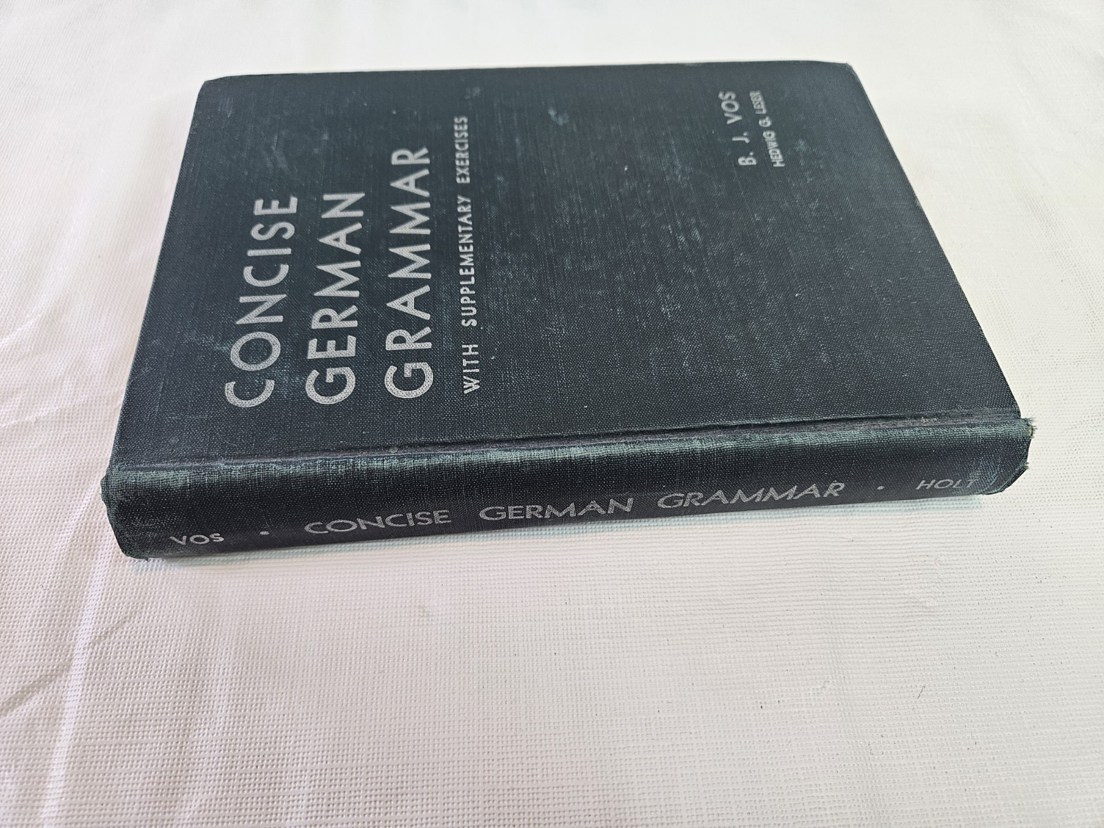 Concise German Grammar With Supplemenary Exercises BJ Voss 1944 Textbook HC