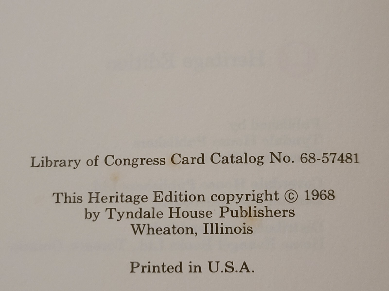 Bits of Wisdom HCDJ 1968 Heritage Edition Tyndale House Publishers 58 Pages