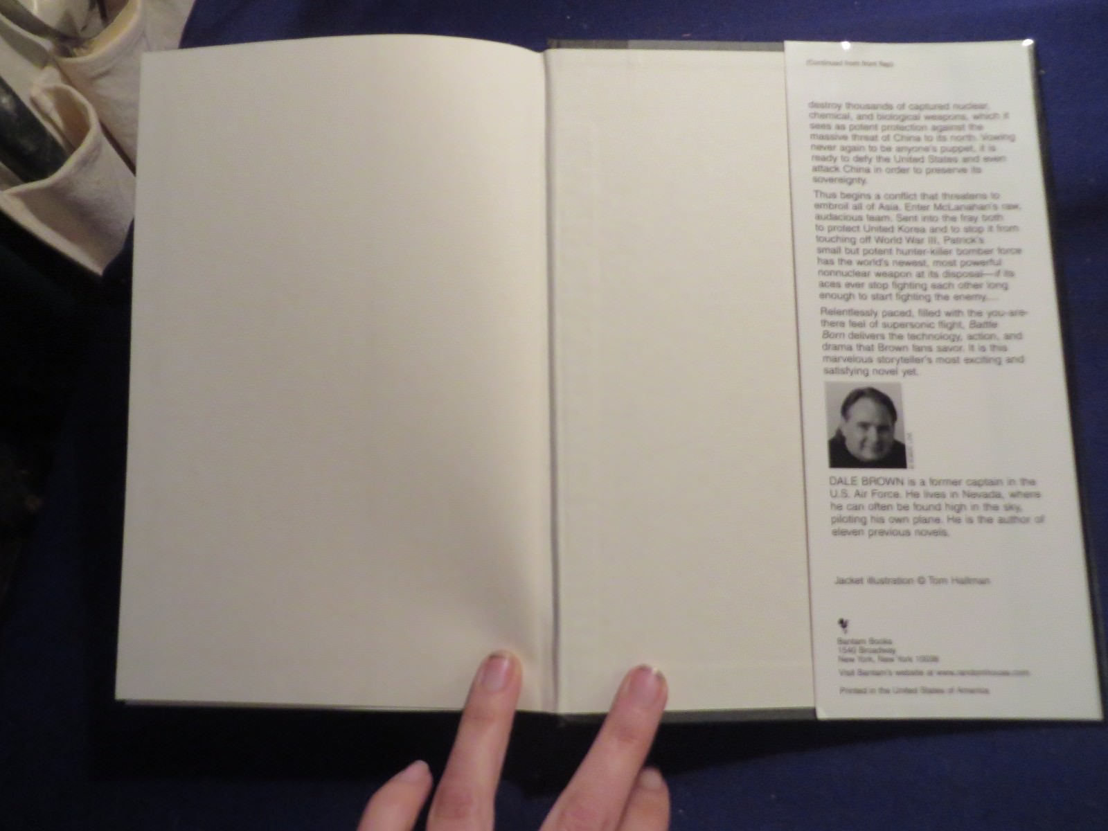 1999 BATTLE BORN Hardcover Book by DALE BROWN First Print