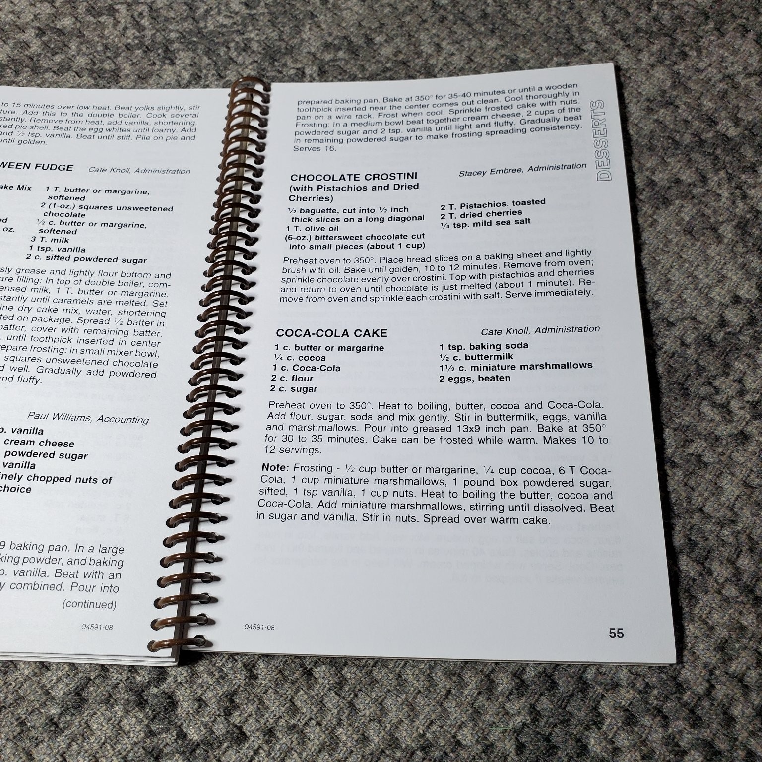 Cooking for a Cure 2008 Charity Cookbook Morris Press Recipes Spiral-bound