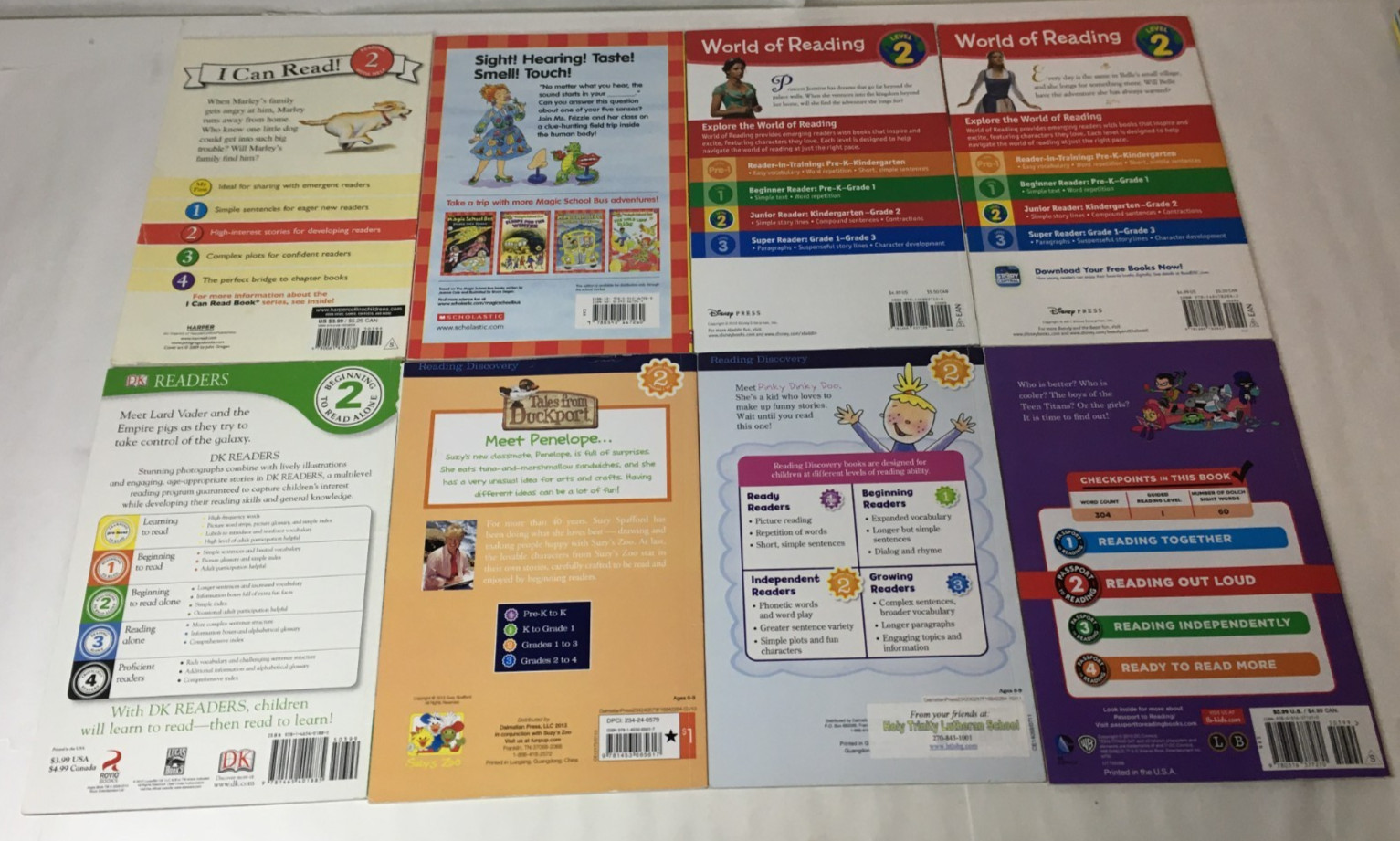 Lot of 15 Kids Early Readers Books / Level 2 /Begining to Read Alone Grades 1-3