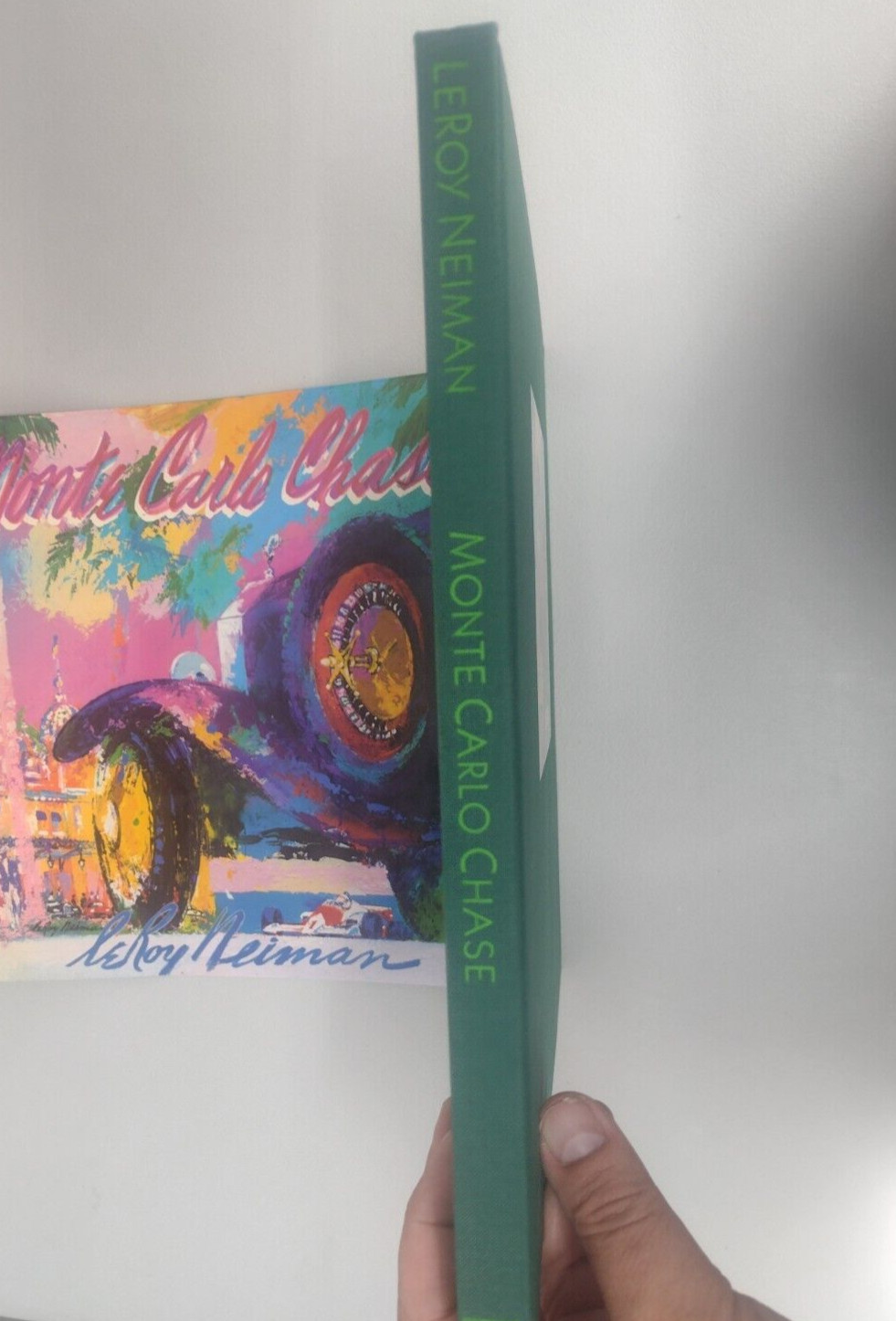 MONTE CARLO CHASE Autographed Signed LeRoy Neiman Hard Cover Book First Edition