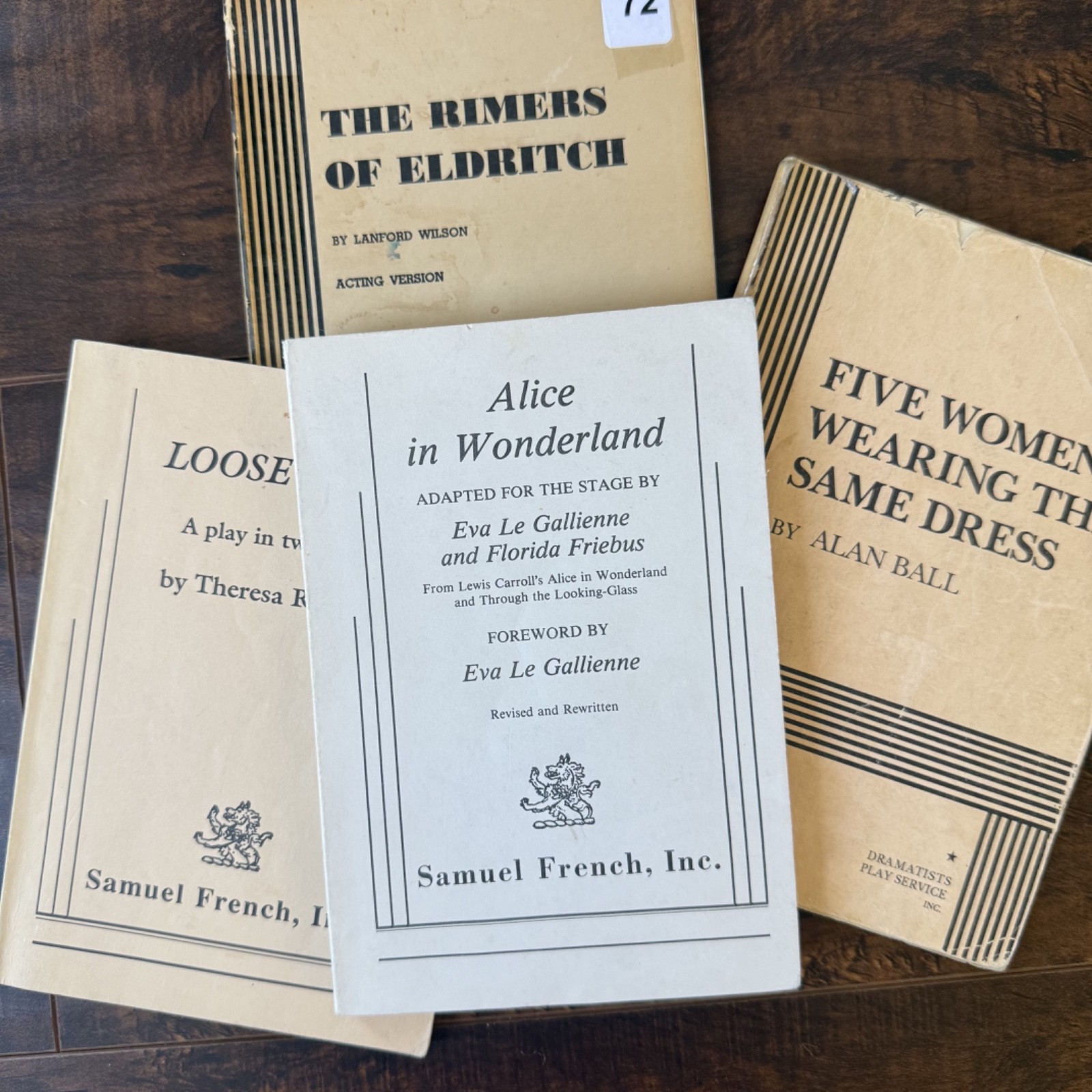 Playbooks Plays Theatre Books Lot Of 4 ALICE IN WONDERLAND & More