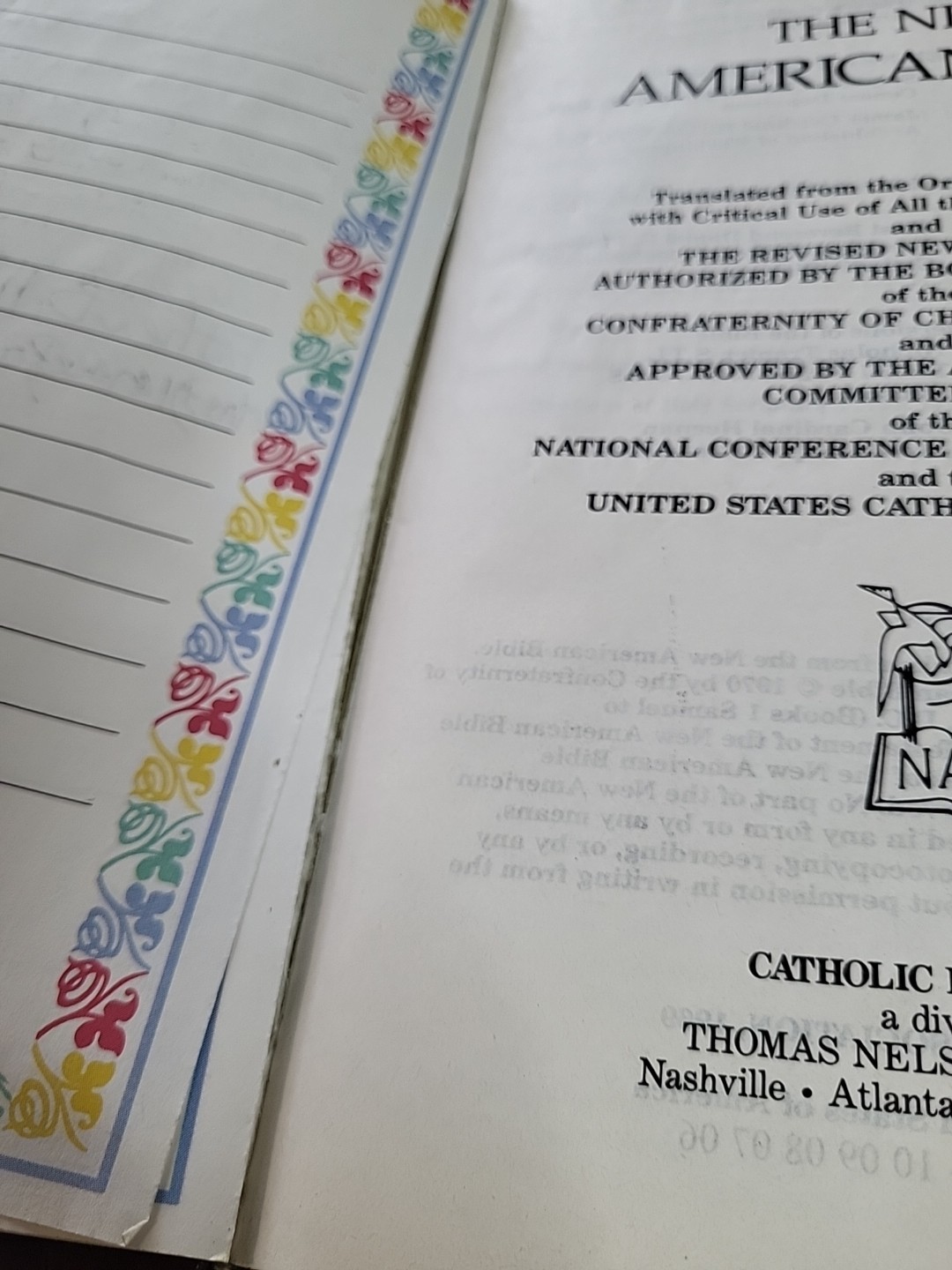 Catholic First Communion Holy Bible – 9053NCBG – Catholic Bible Press -SEE PHOT