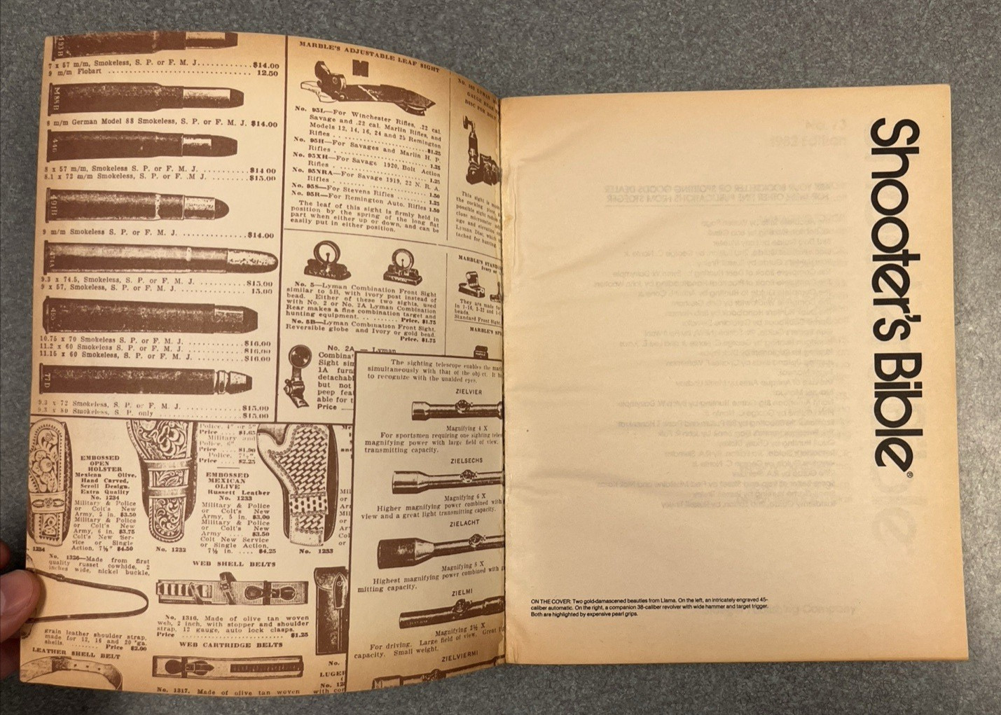 Shooter’s Bible 1982 Edition No. 73, Illustrated Stoeger Arms Co. Firearm Guide