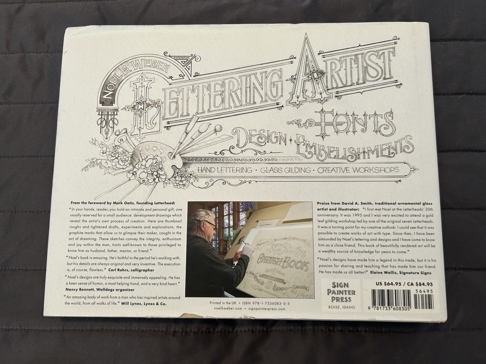 Noel B. Weber Sign Painter’s Sketch Book Hardcover Lettering Sign Painting Illus