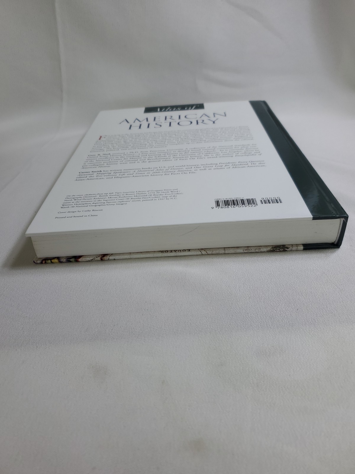 Atlas of American History by Gary B Nash Facts On File Library Hard Cover Book